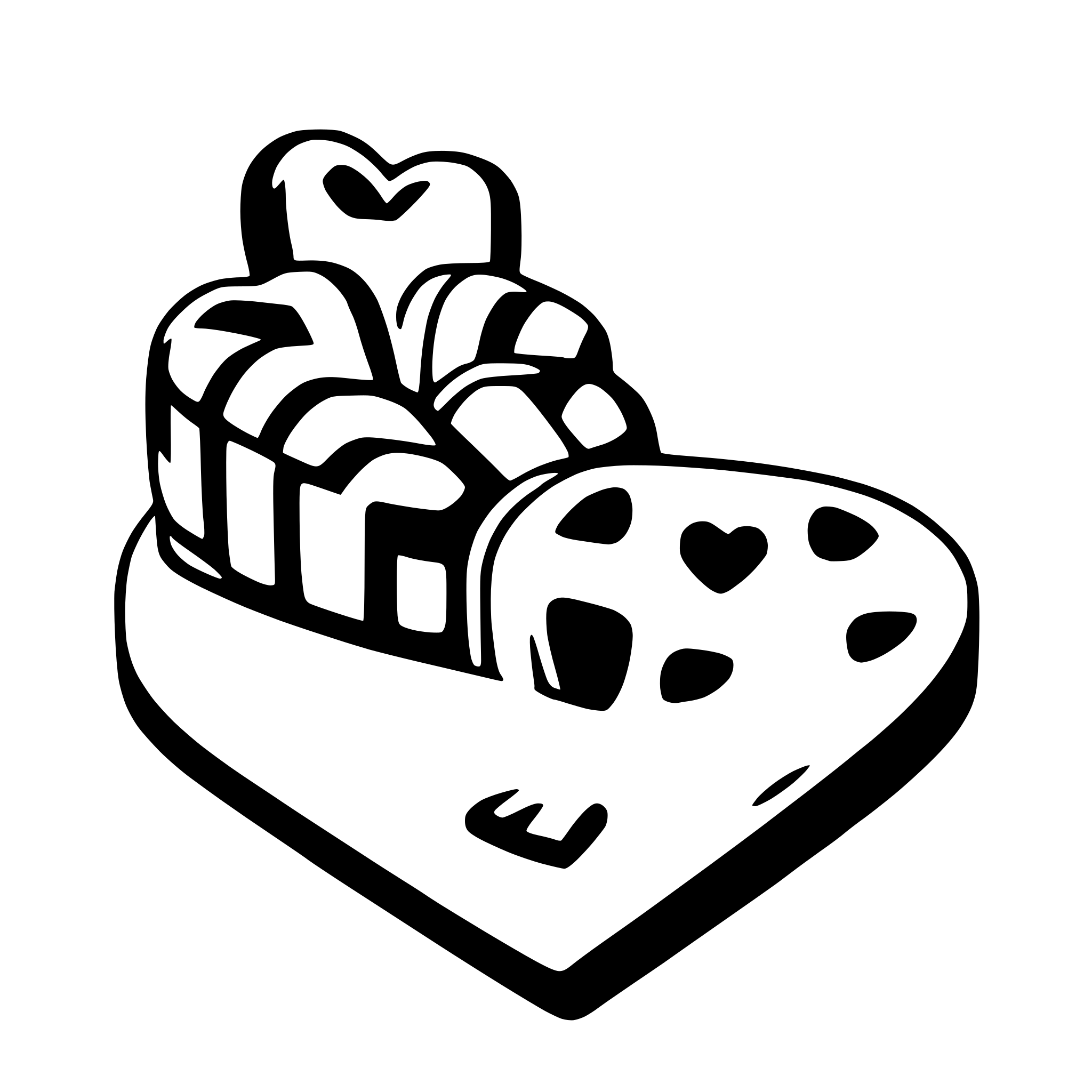 AI-generated SVG of 'valentine candy hearts'