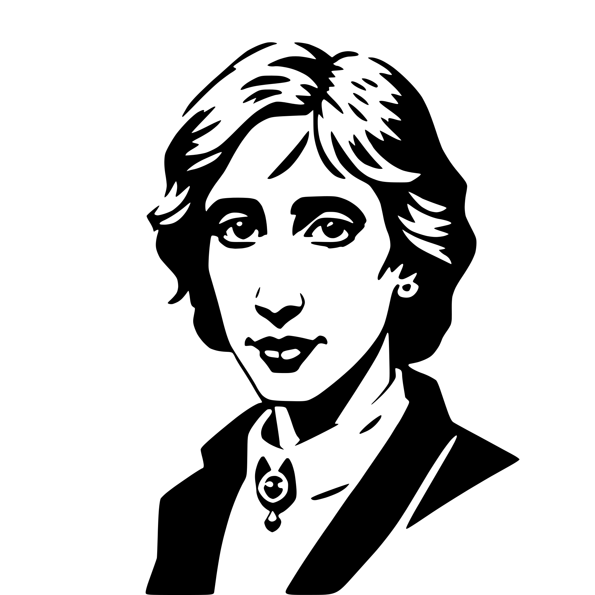 AI-generated SVG of a virginia woolf