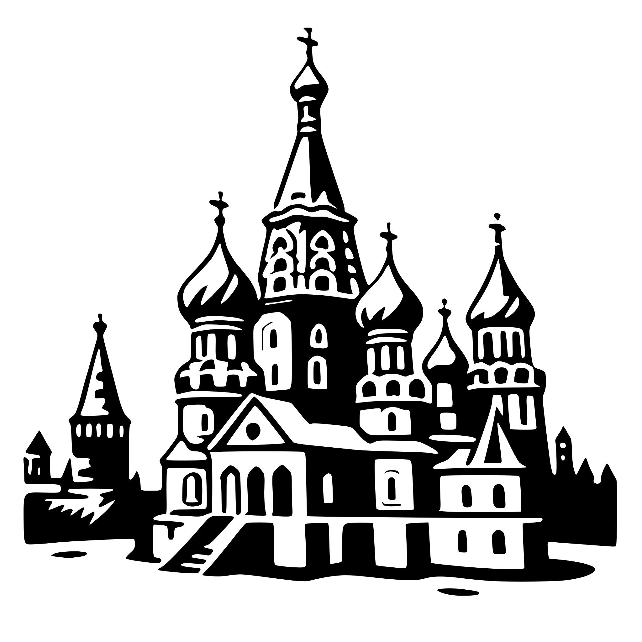 AI-generated SVG of 'saint basil's cathedral'