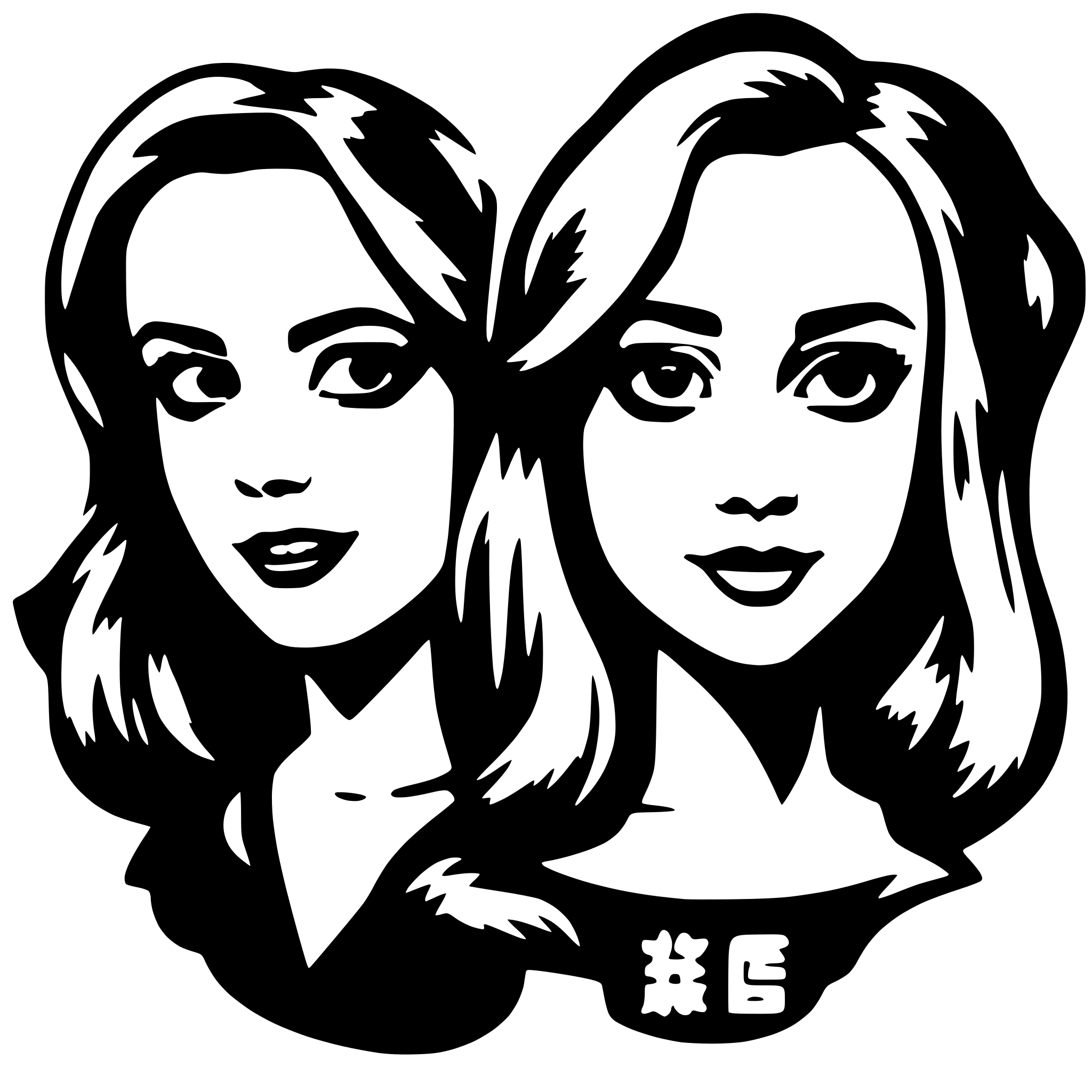 AI-generated SVG of 'mean girls movie stickers'