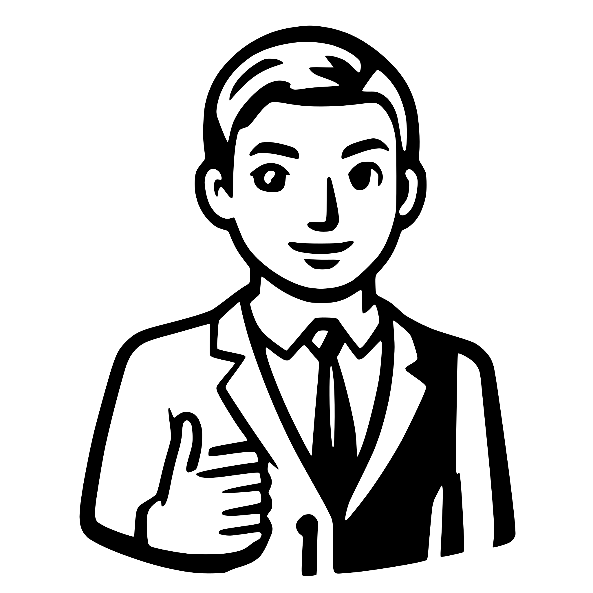 AI-generated SVG of 'business man consulting other'
