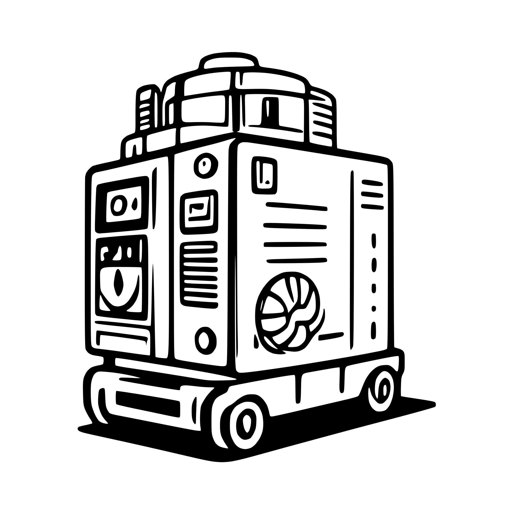 AI-generated SVG of a caterpillar power diesel generator