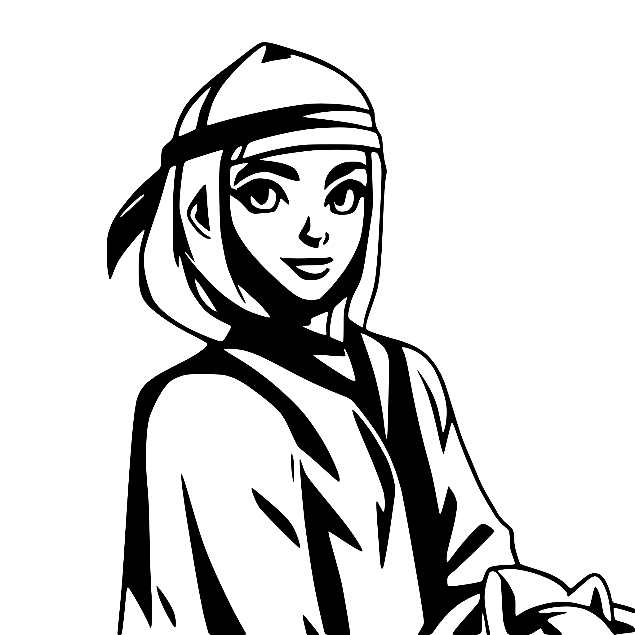 AI-generated SVG of a hisorical arabic man on horse