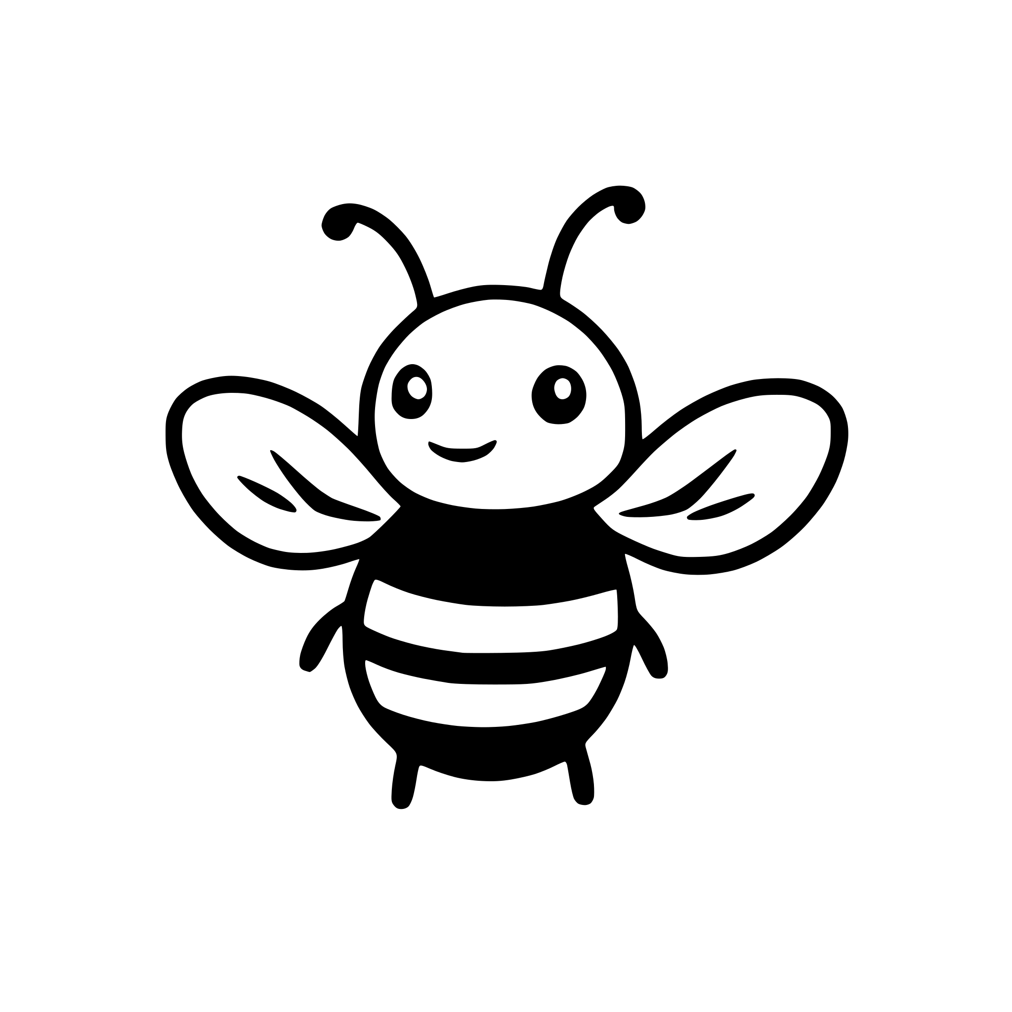 AI-generated SVG of 'Generate similar bee icon svg'