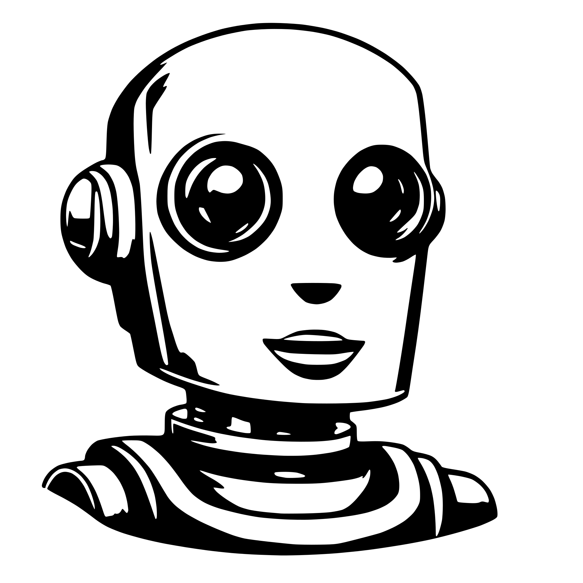 AI-generated SVG of a bot