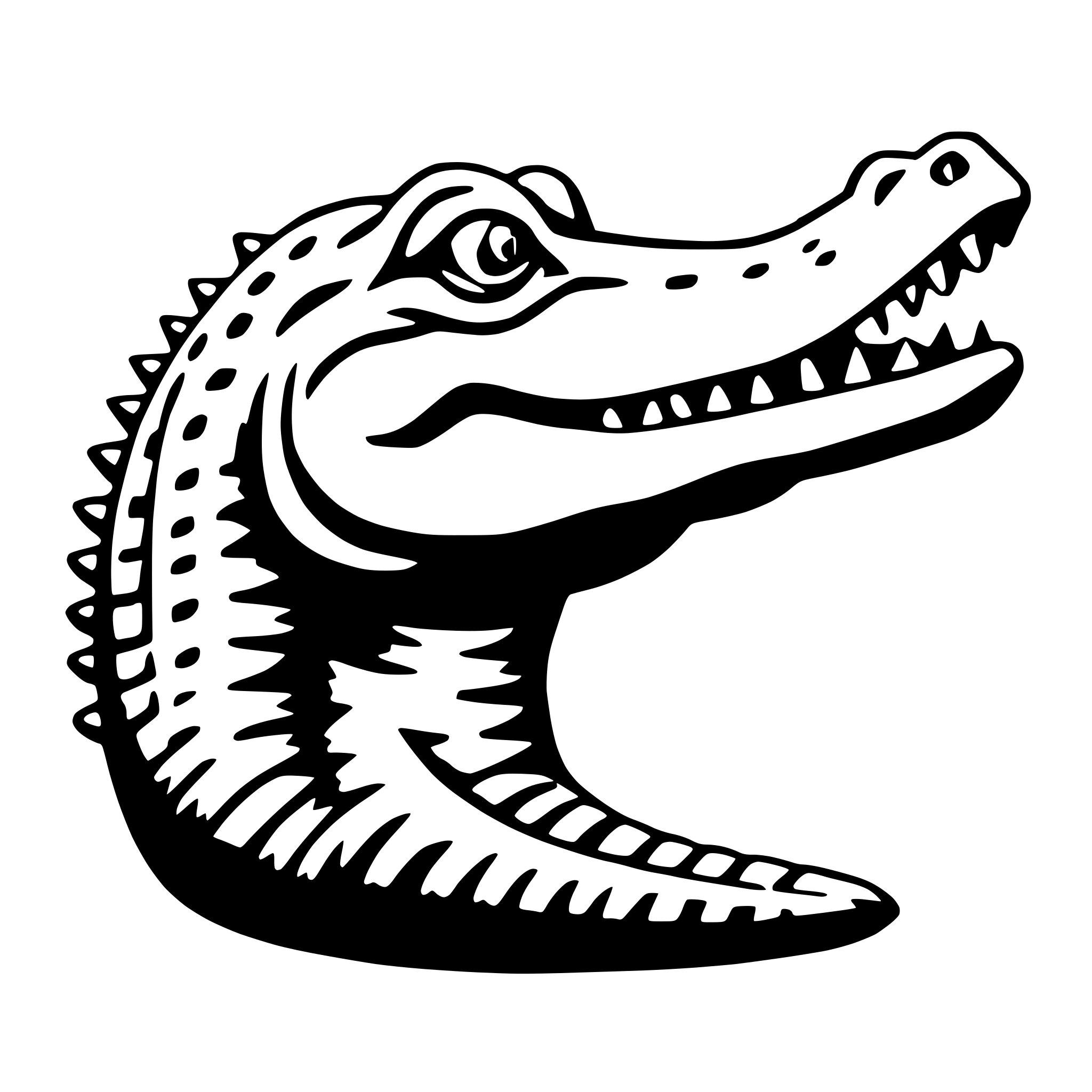 AI-generated SVG of a alligator
