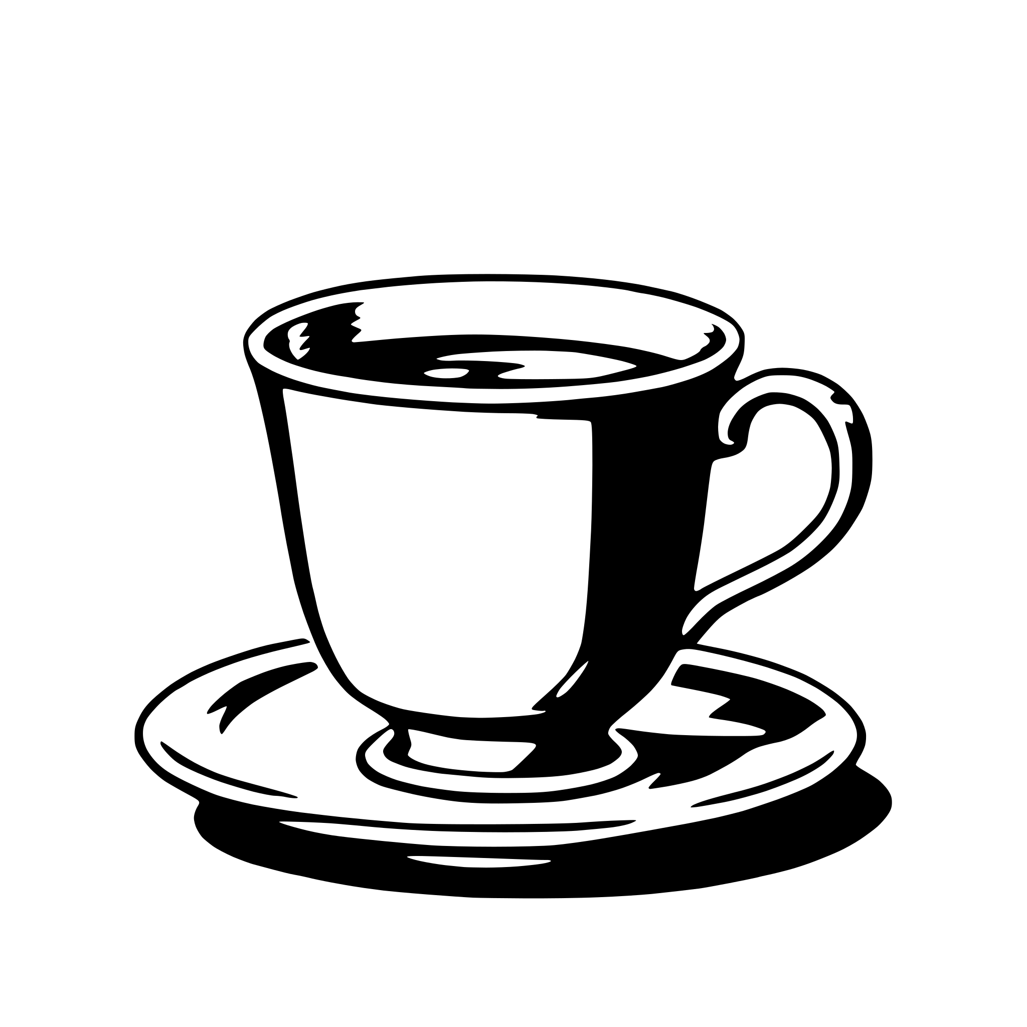 AI-generated SVG of a teacup