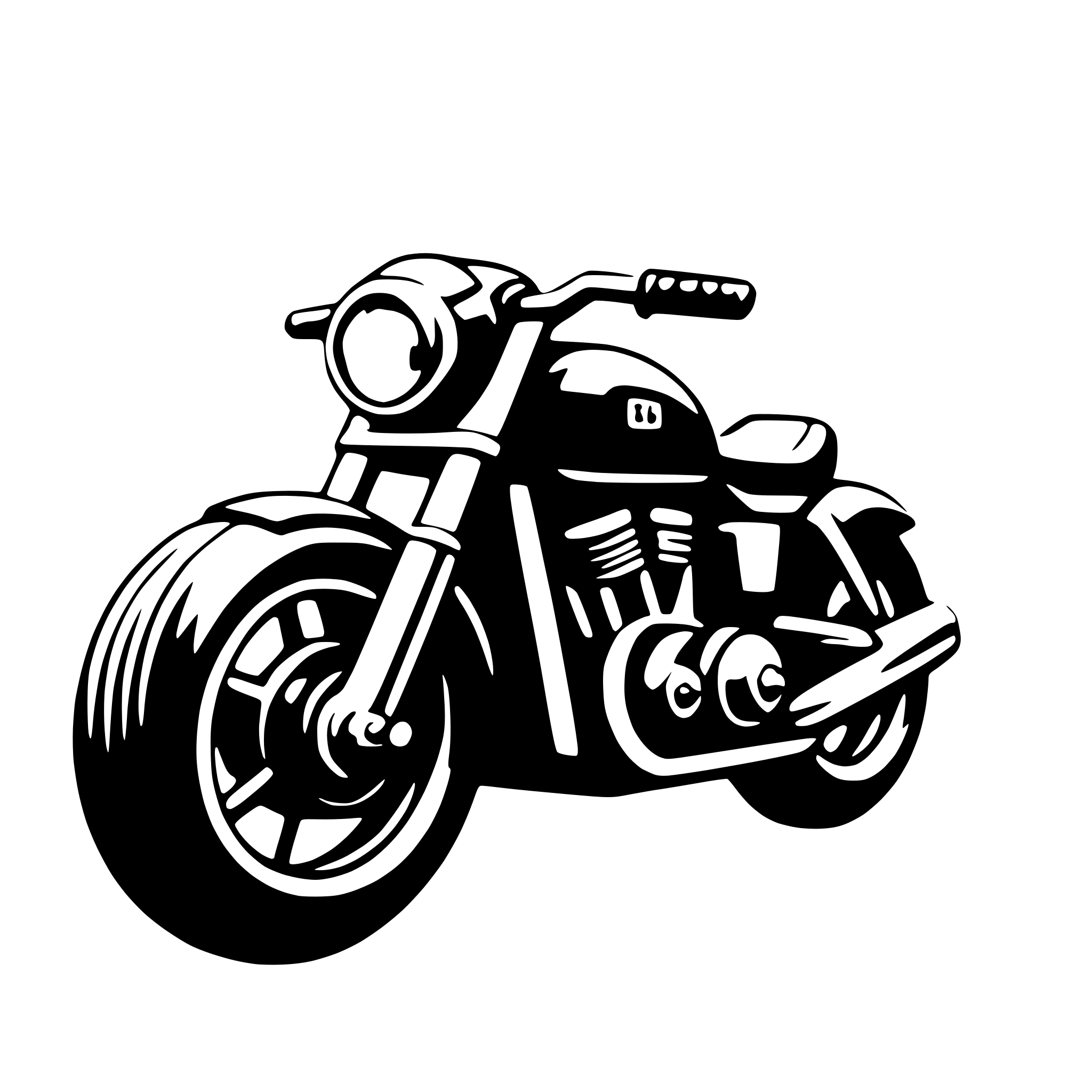AI-generated SVG of a motorcycle