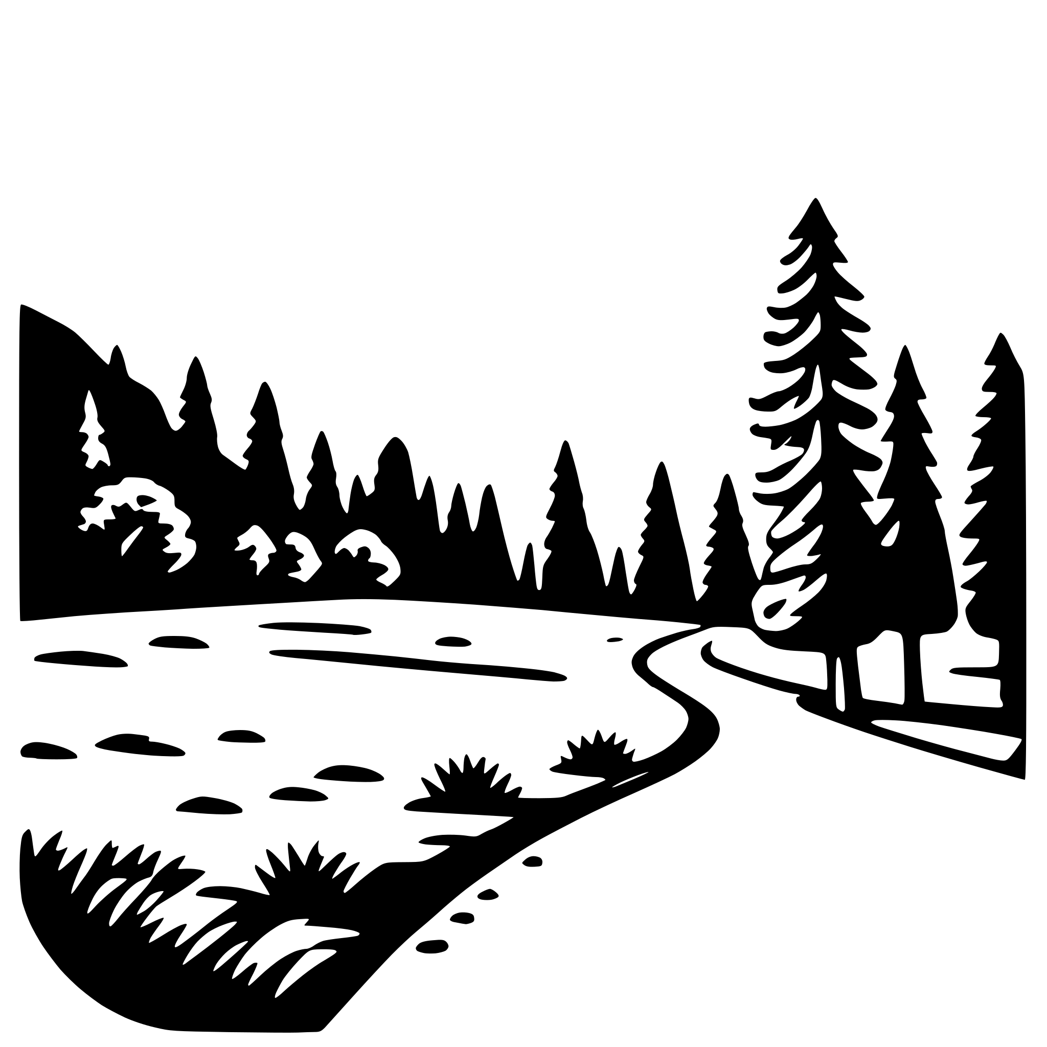 AI-generated SVG of a yosemite national park