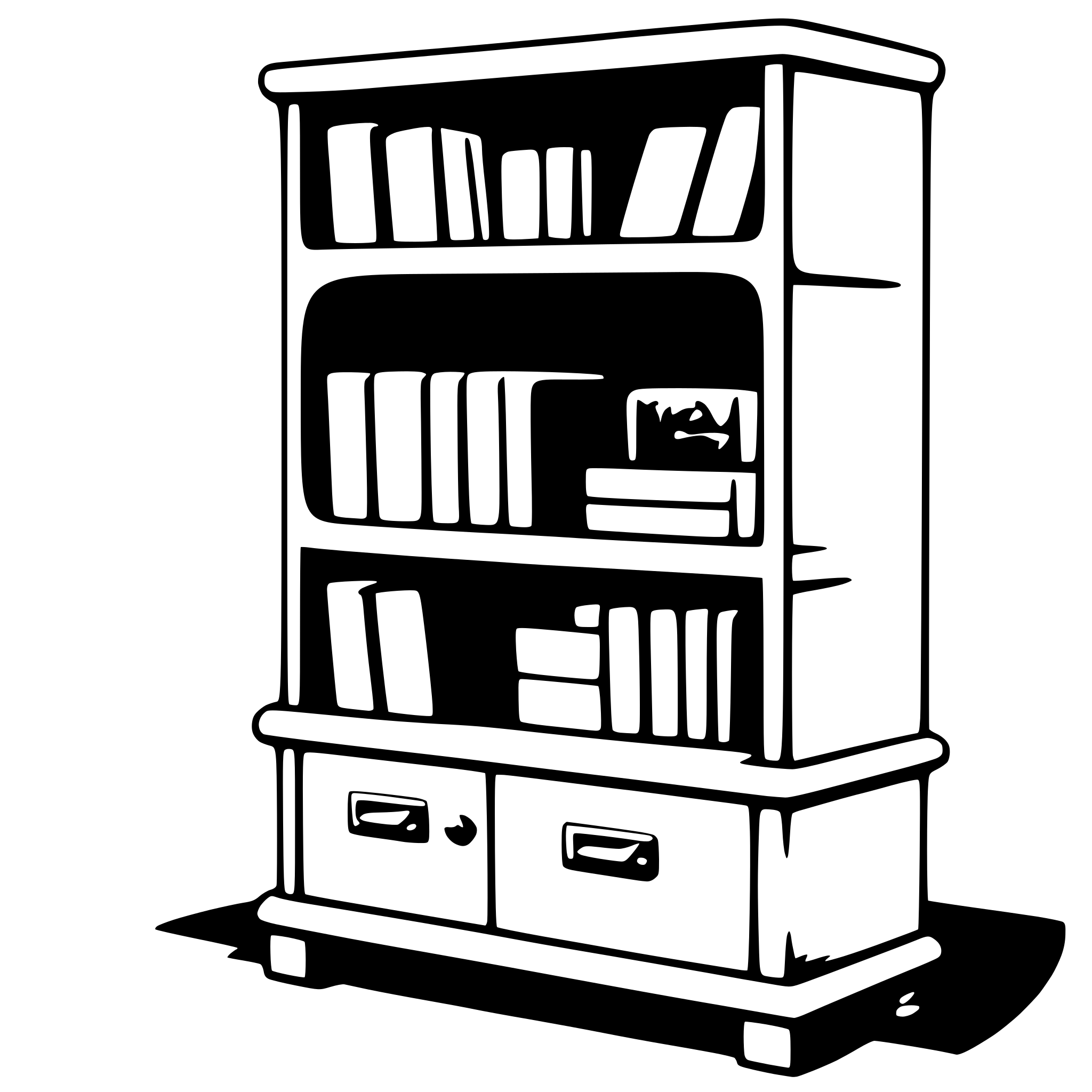 AI-generated SVG of 'bookcase'