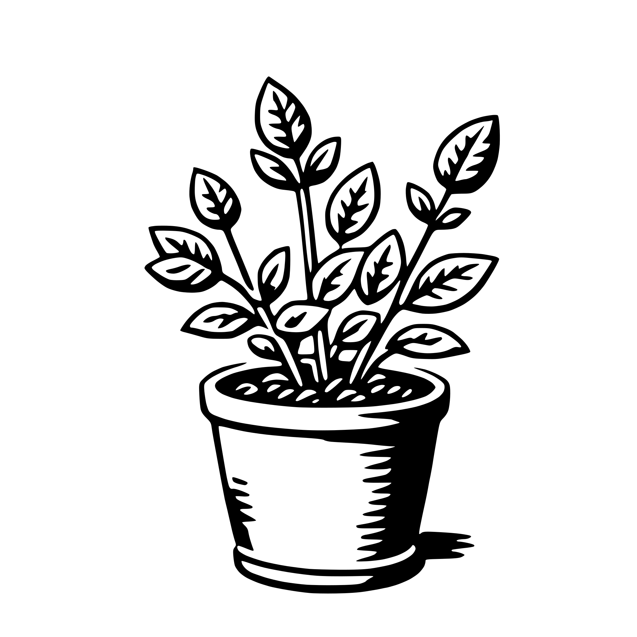 AI-generated SVG of 'thyme'