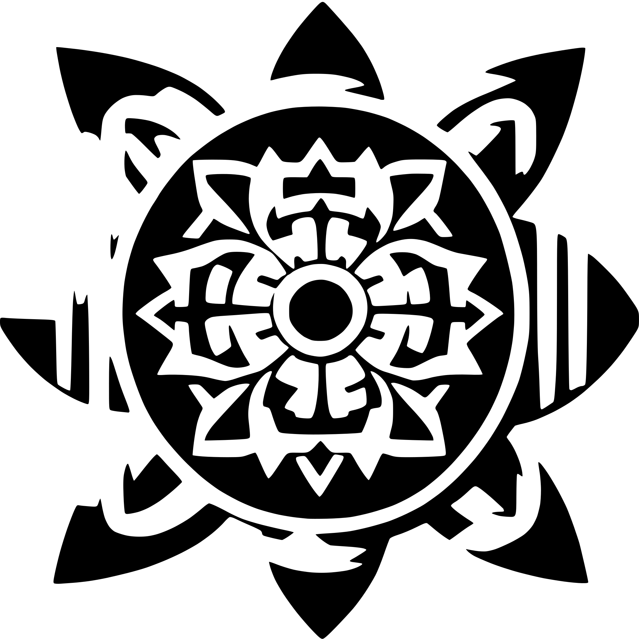 AI-generated SVG of 'kamon from the sengoku period'