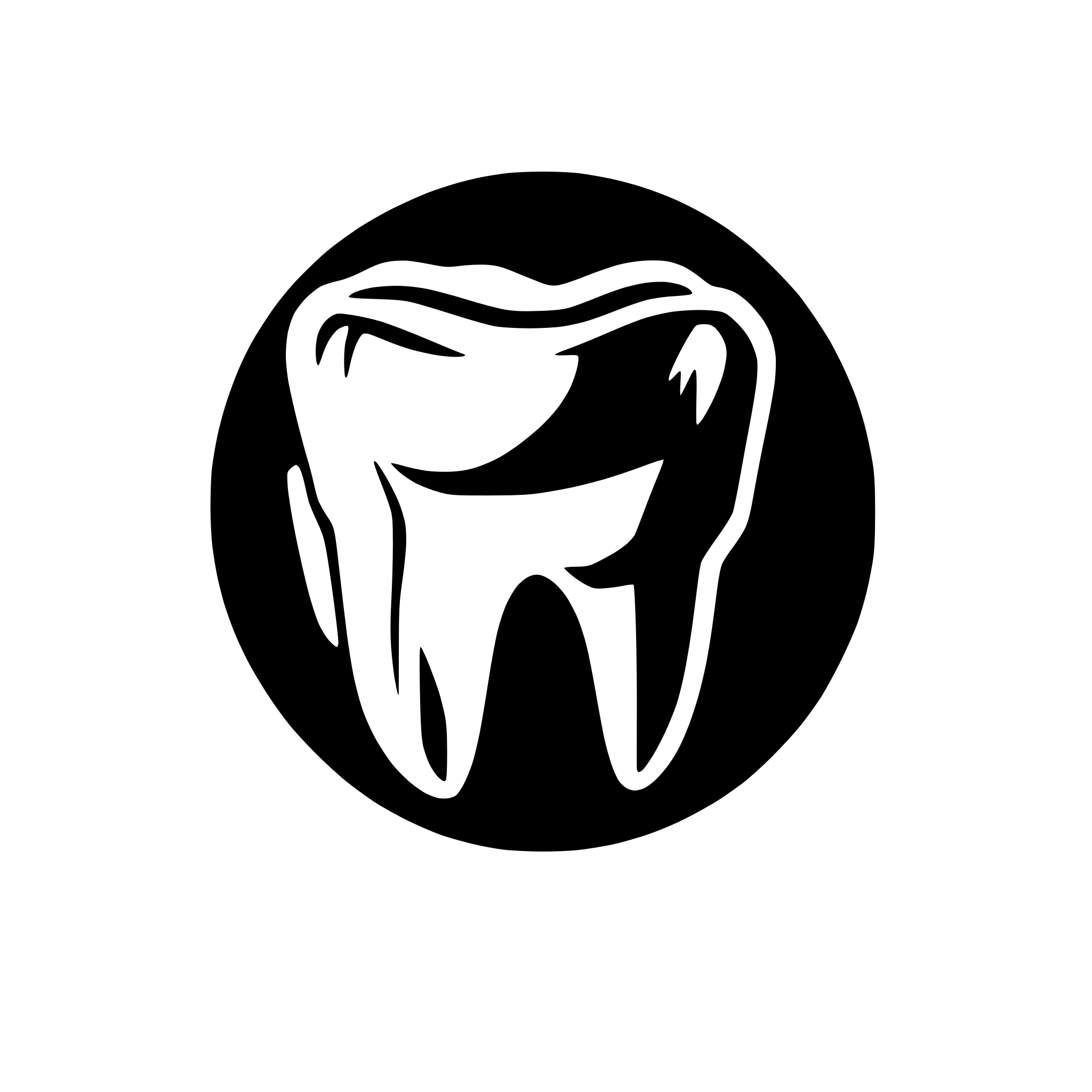 AI-generated SVG of a Dental tooth professional Logo Design