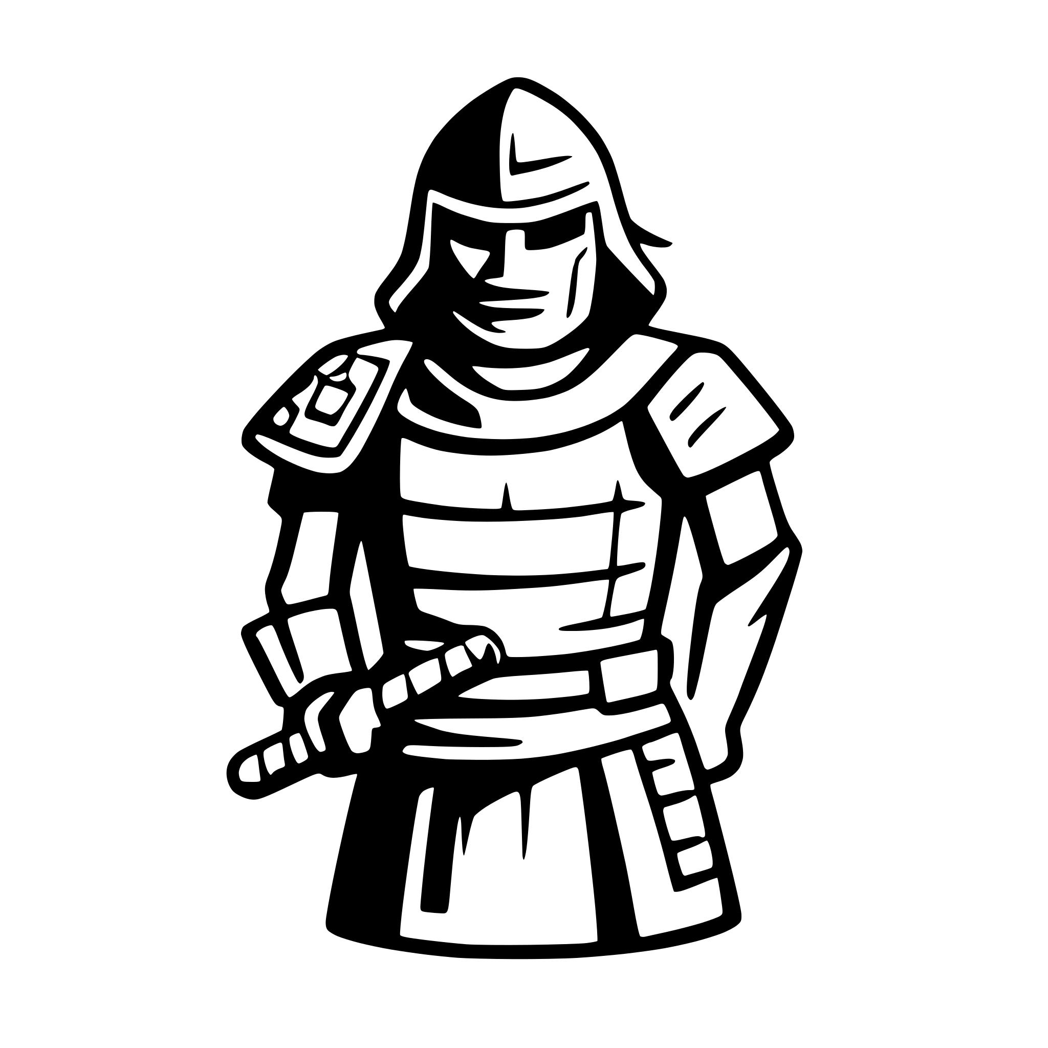 AI-generated SVG of a samurai armor suitable for a samurai warrior for a video game