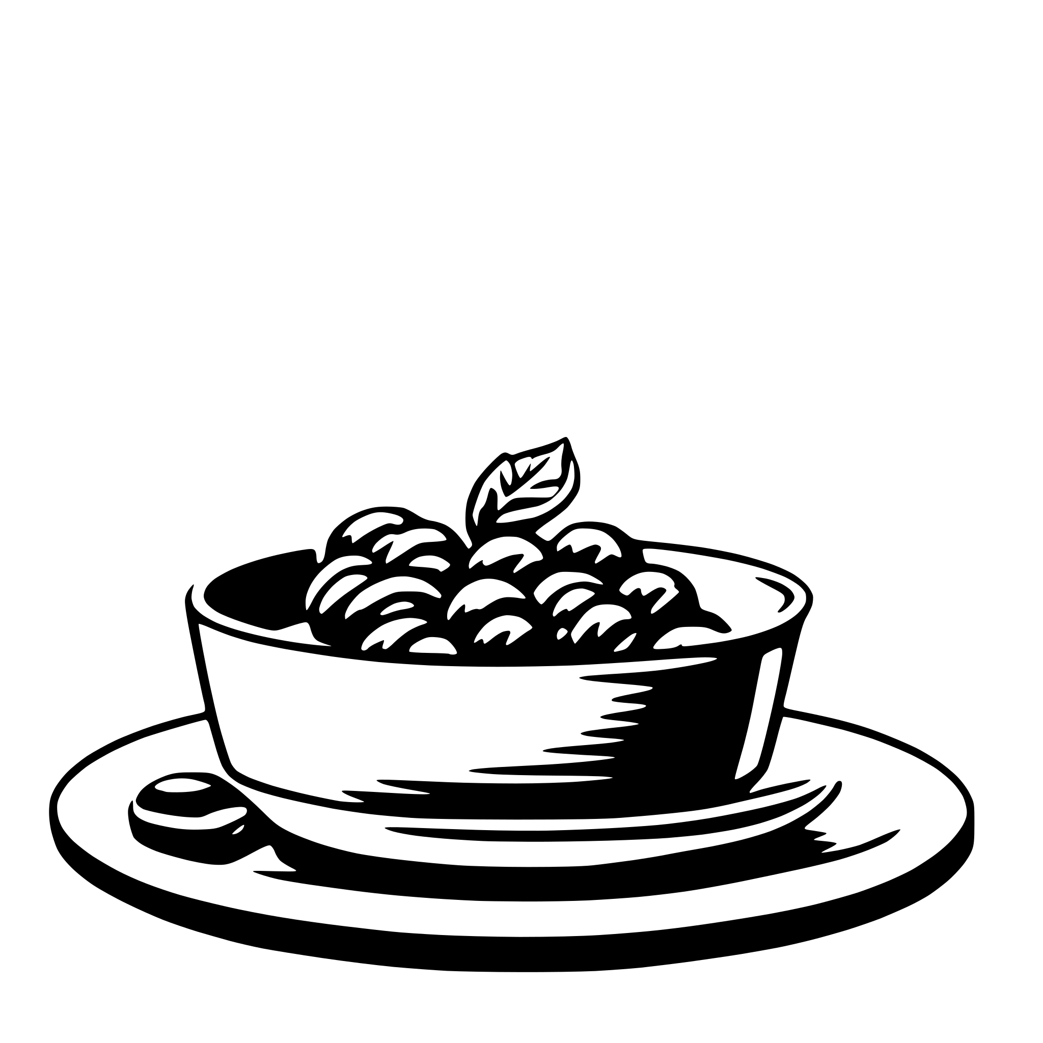 AI-generated SVG of 'plate'