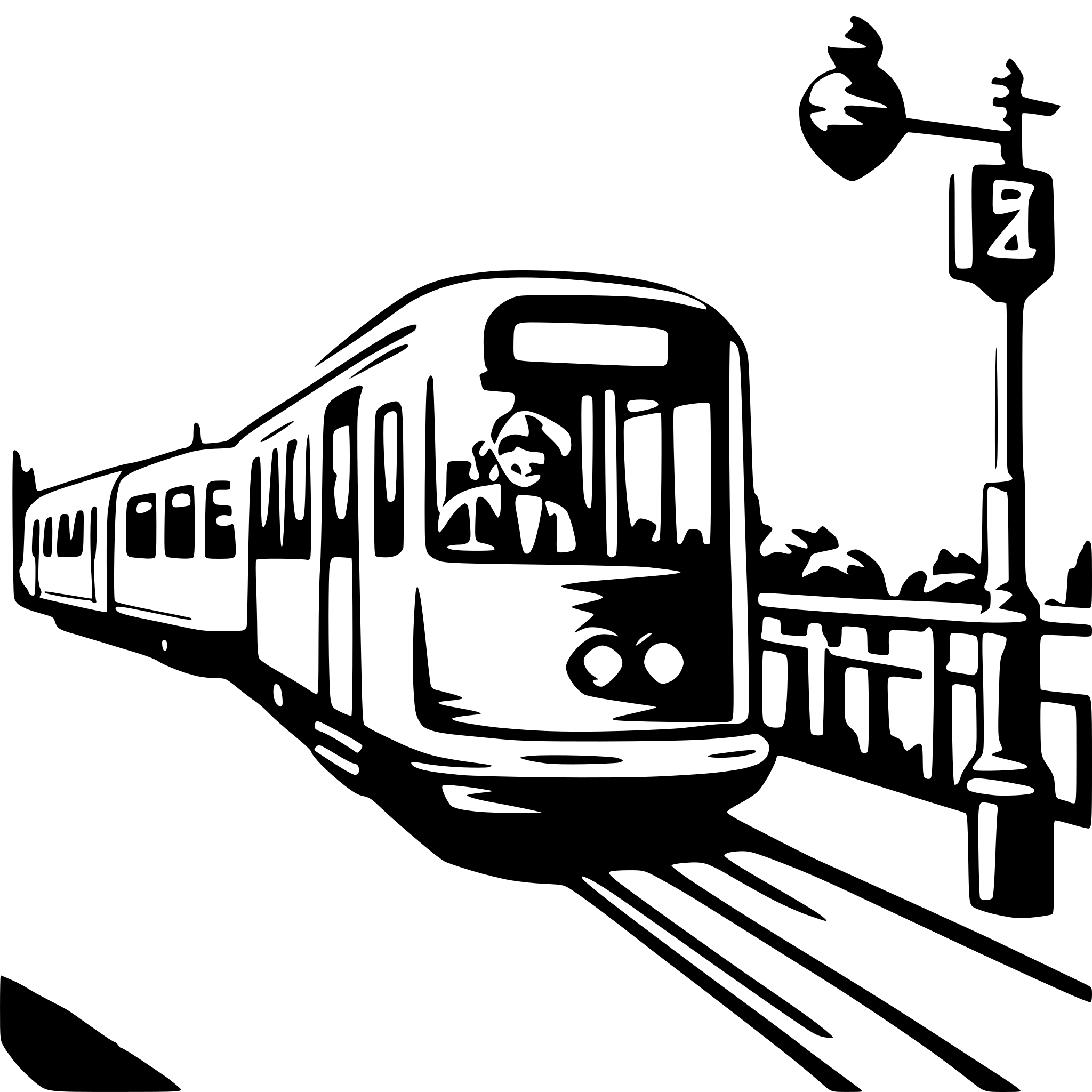 AI-generated SVG of 'public transport in city'
