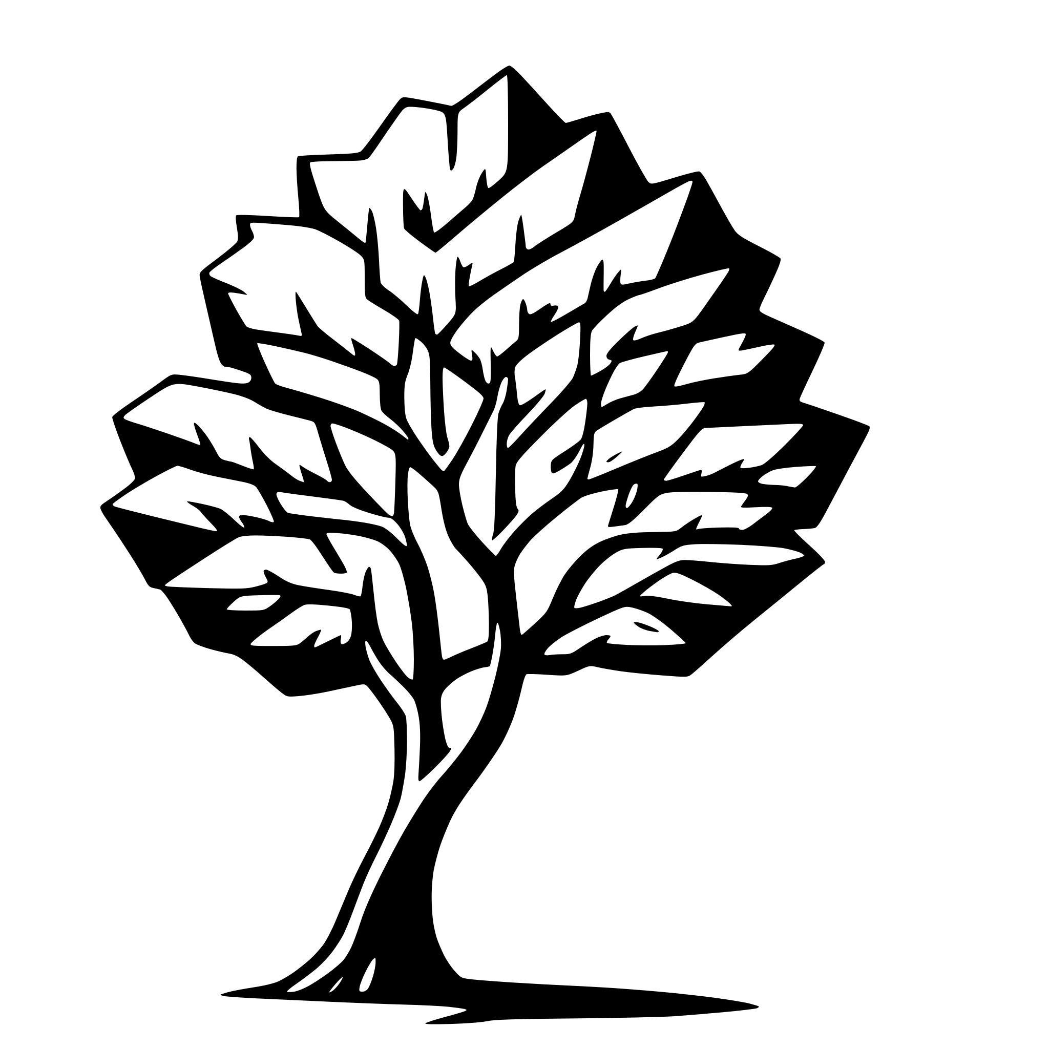 AI-generated SVG of a tree