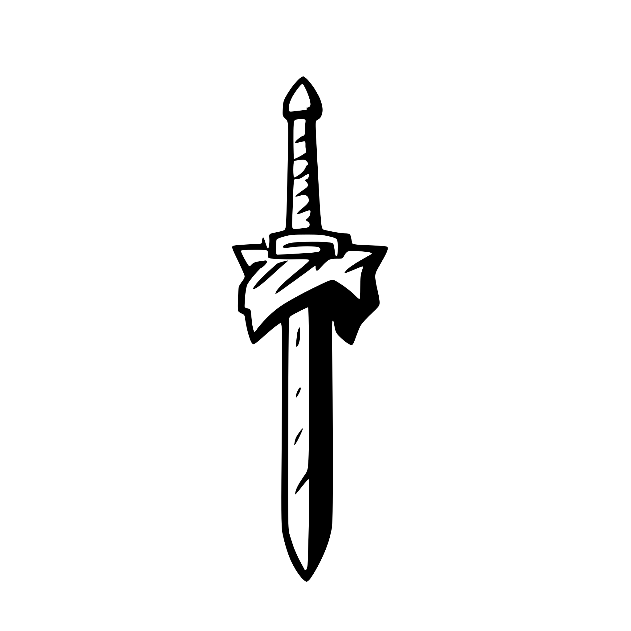 AI-generated SVG of a Witcher sword