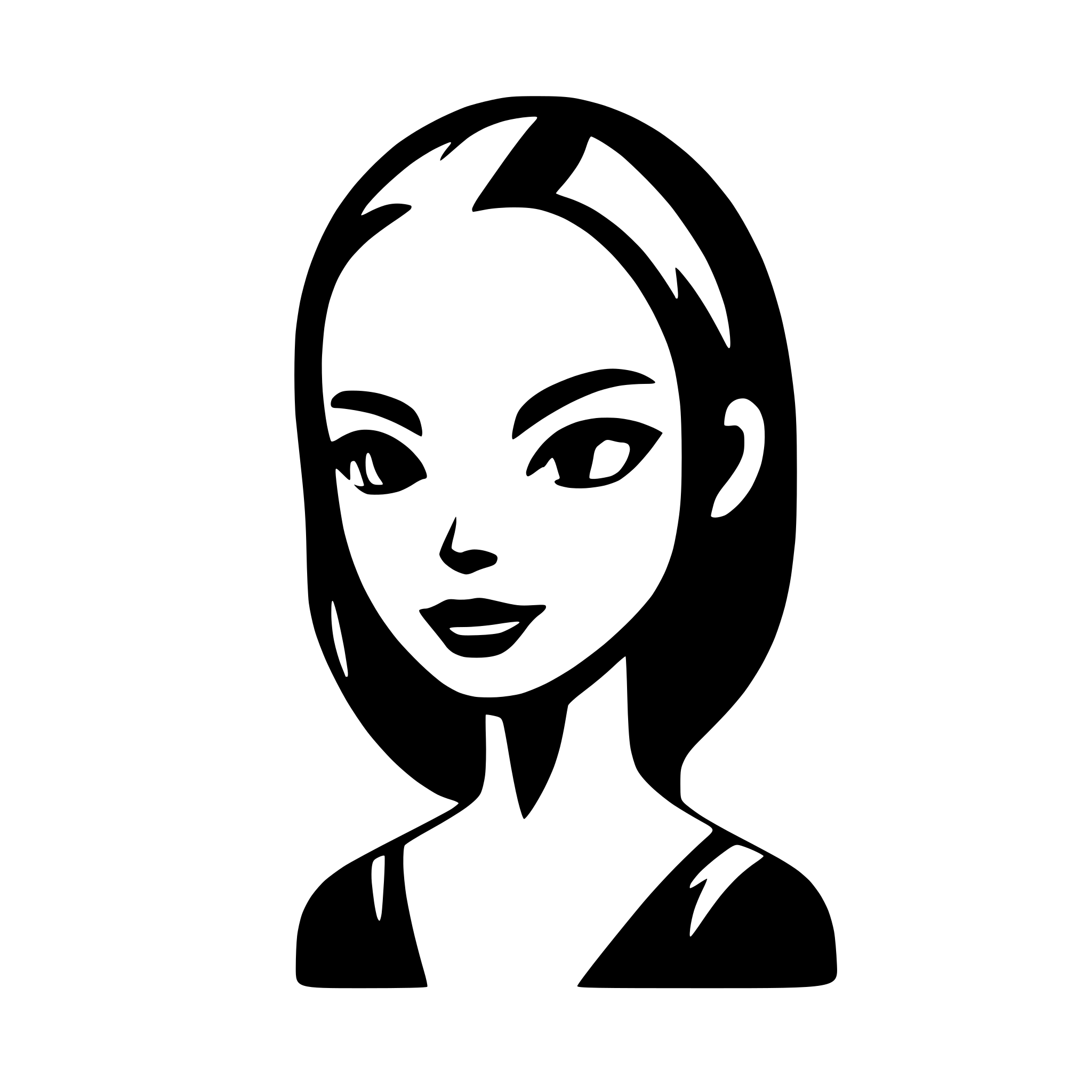 AI-generated SVG of 'head siluette'