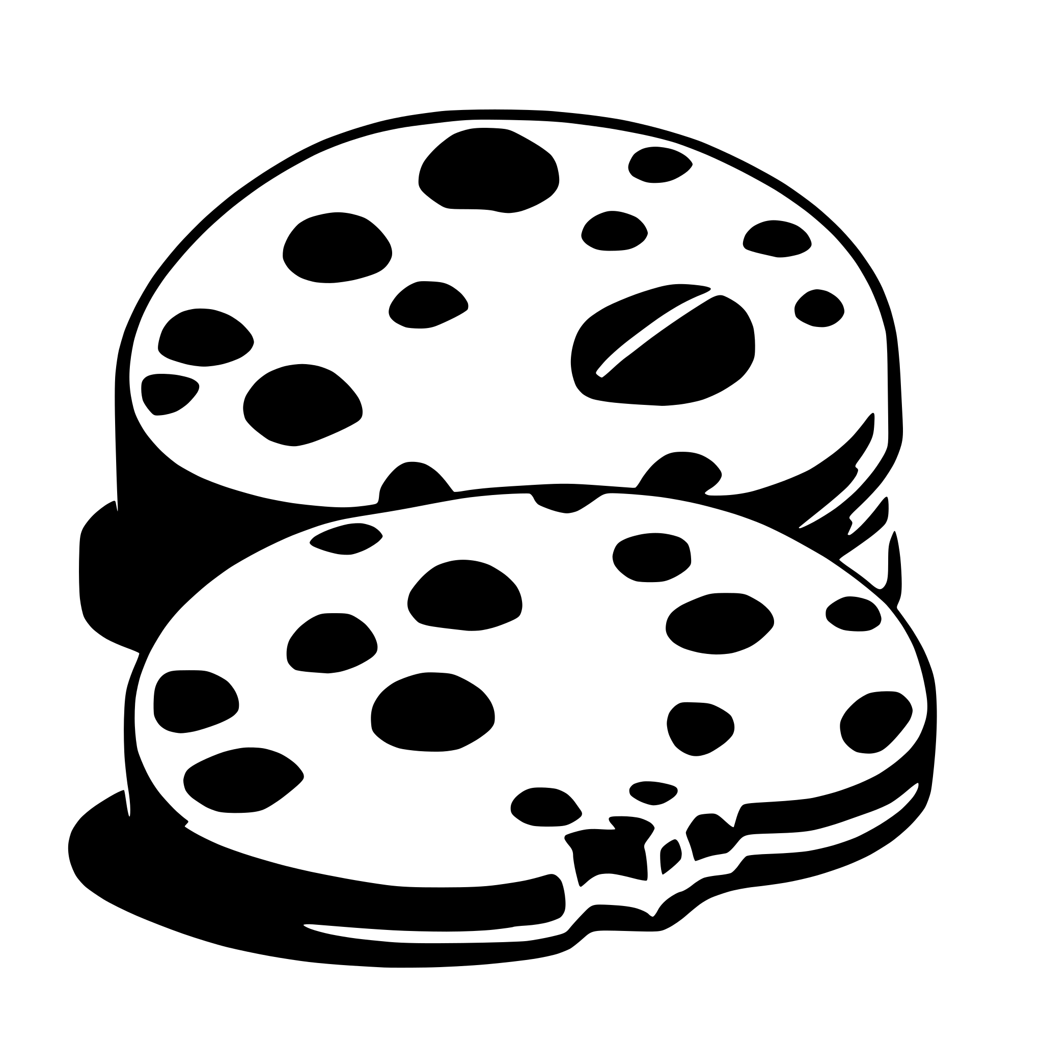 AI-generated SVG of a madaleine cookie