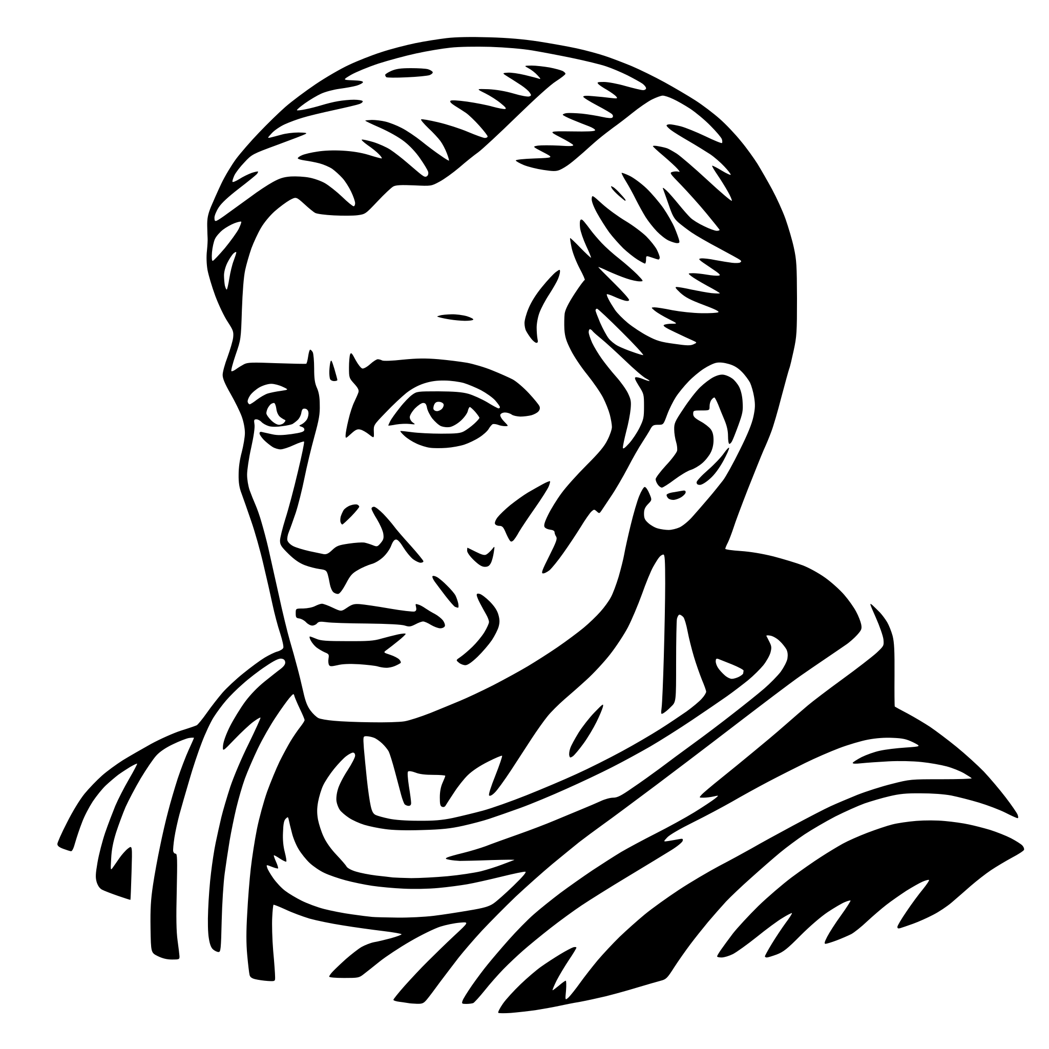 AI-generated SVG of a julius caesar