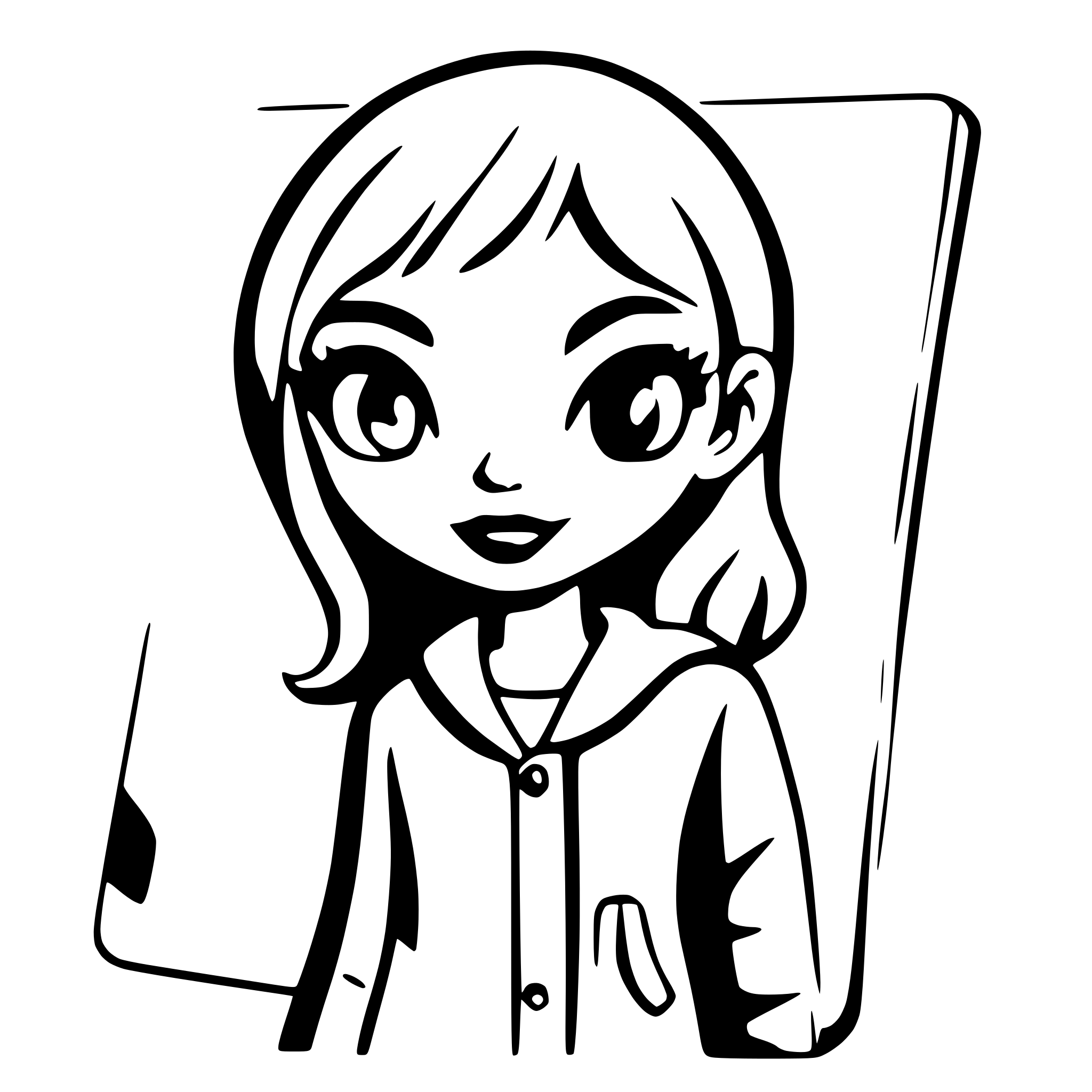 AI-generated SVG of a journal