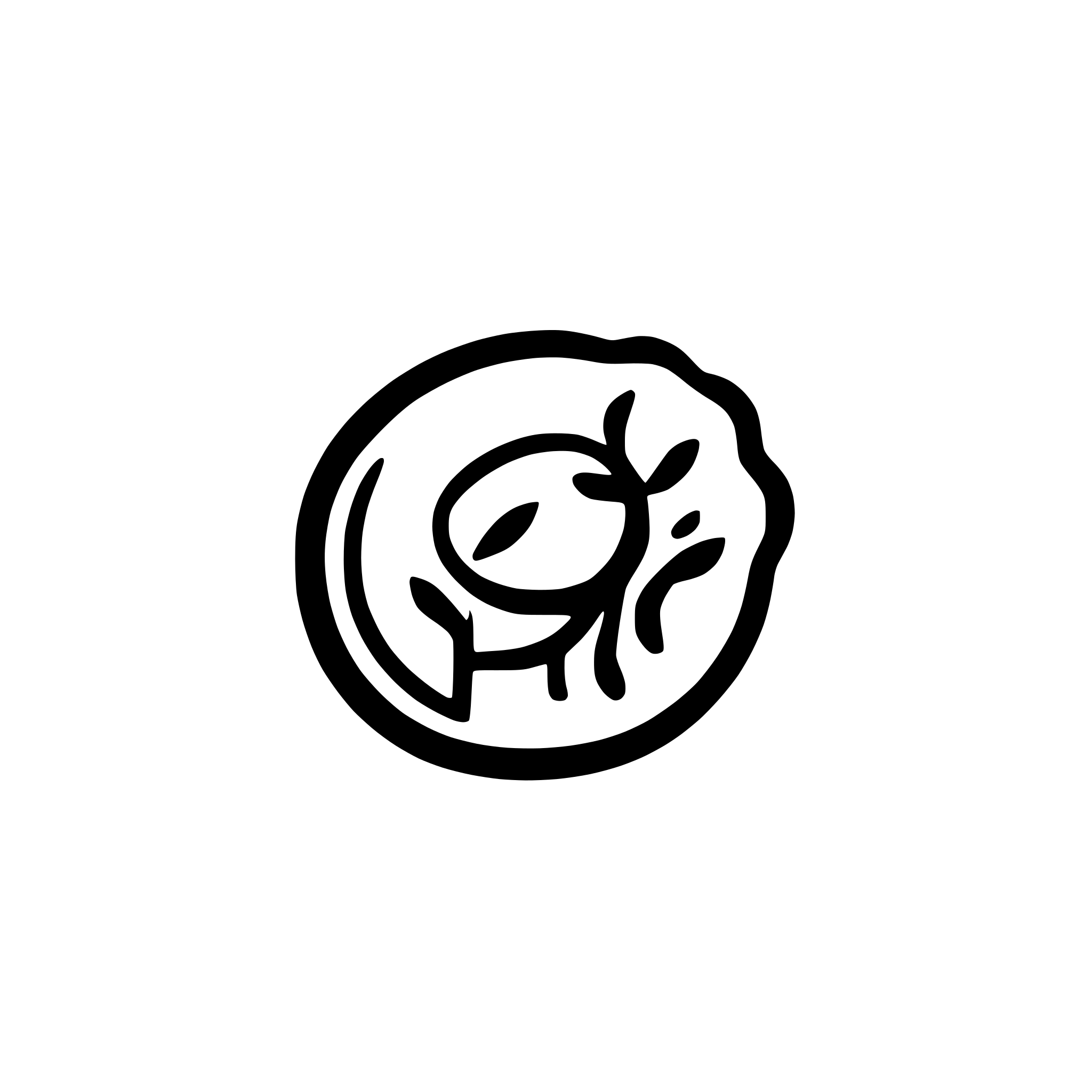 AI-generated SVG of a Single curved bacterium with pili icon
