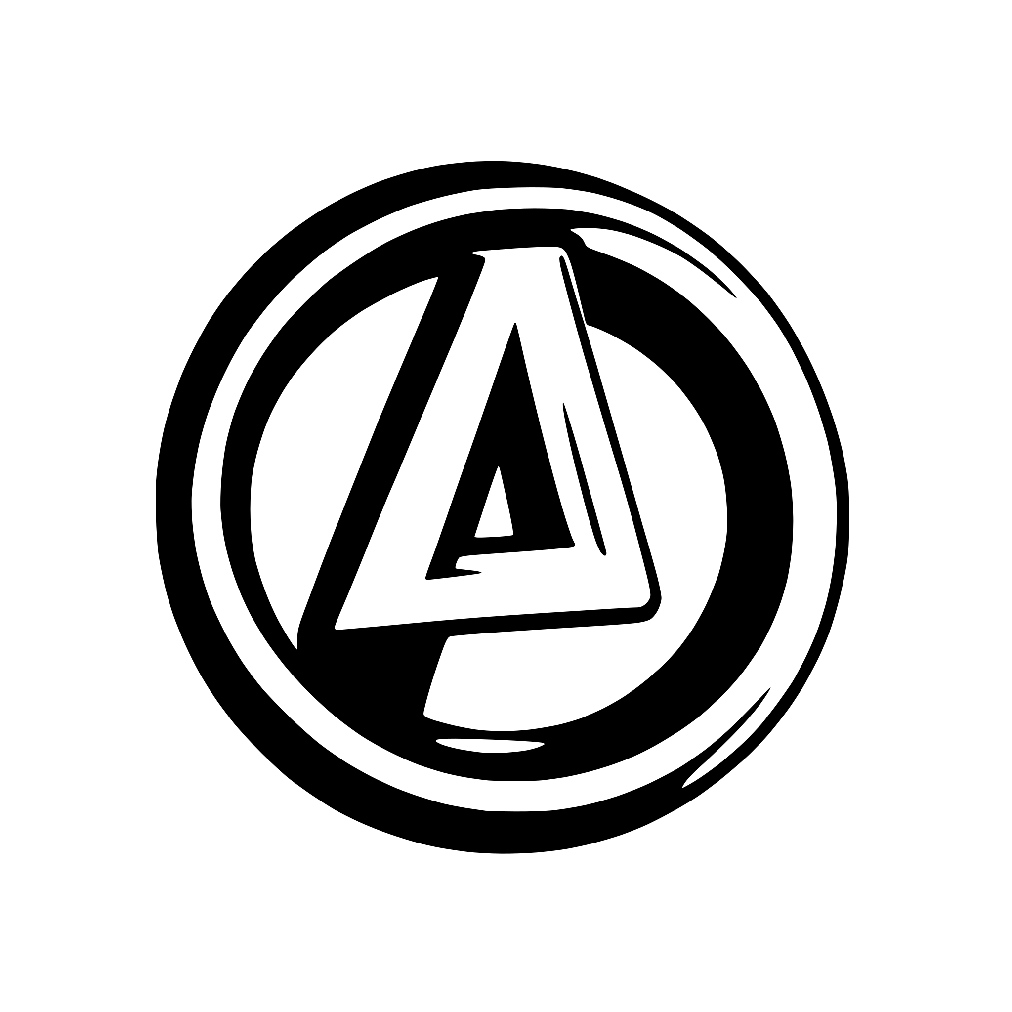 AI-generated SVG of 'abstract style logo with the letters A B for physical education'