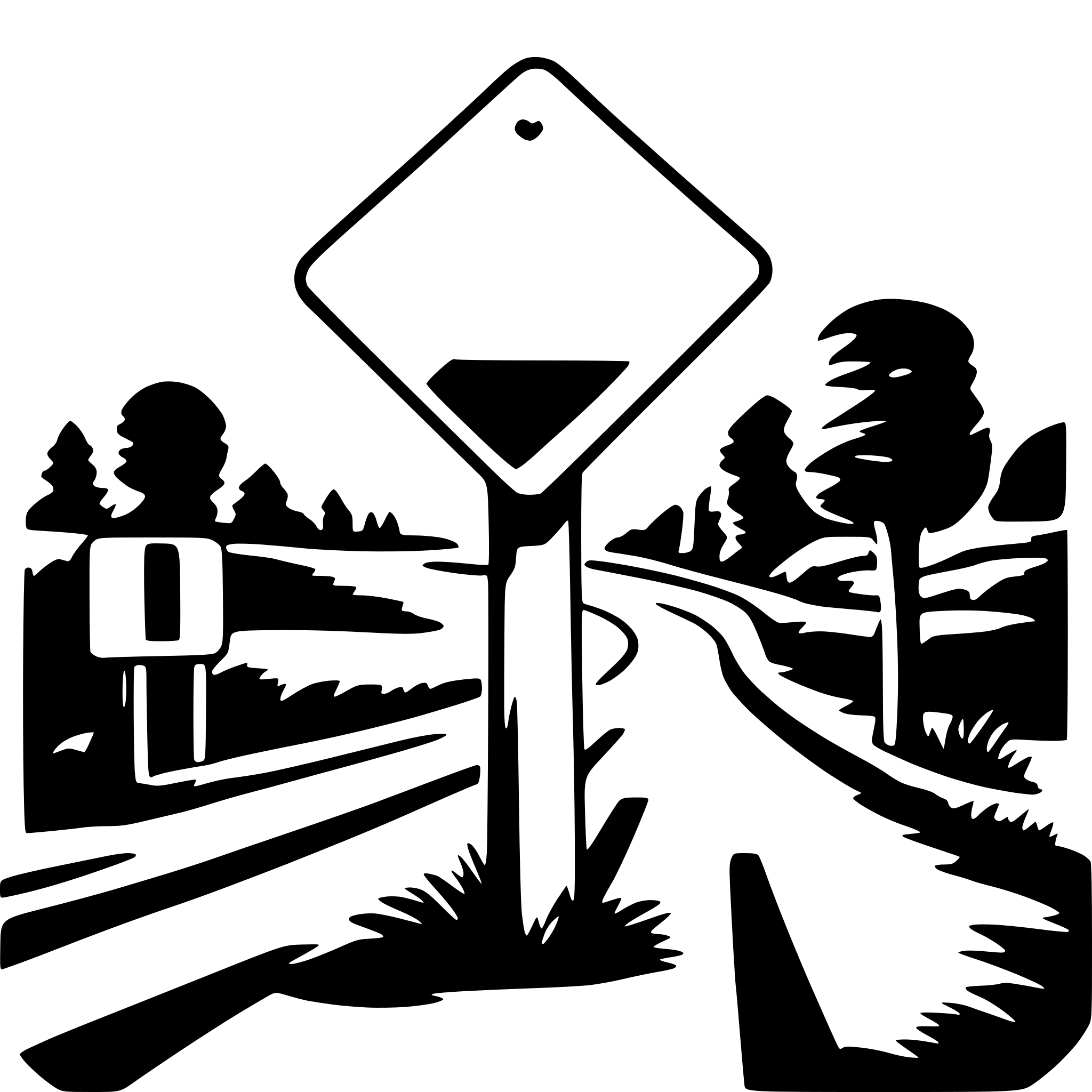 AI-generated SVG of 'road sign with X'
