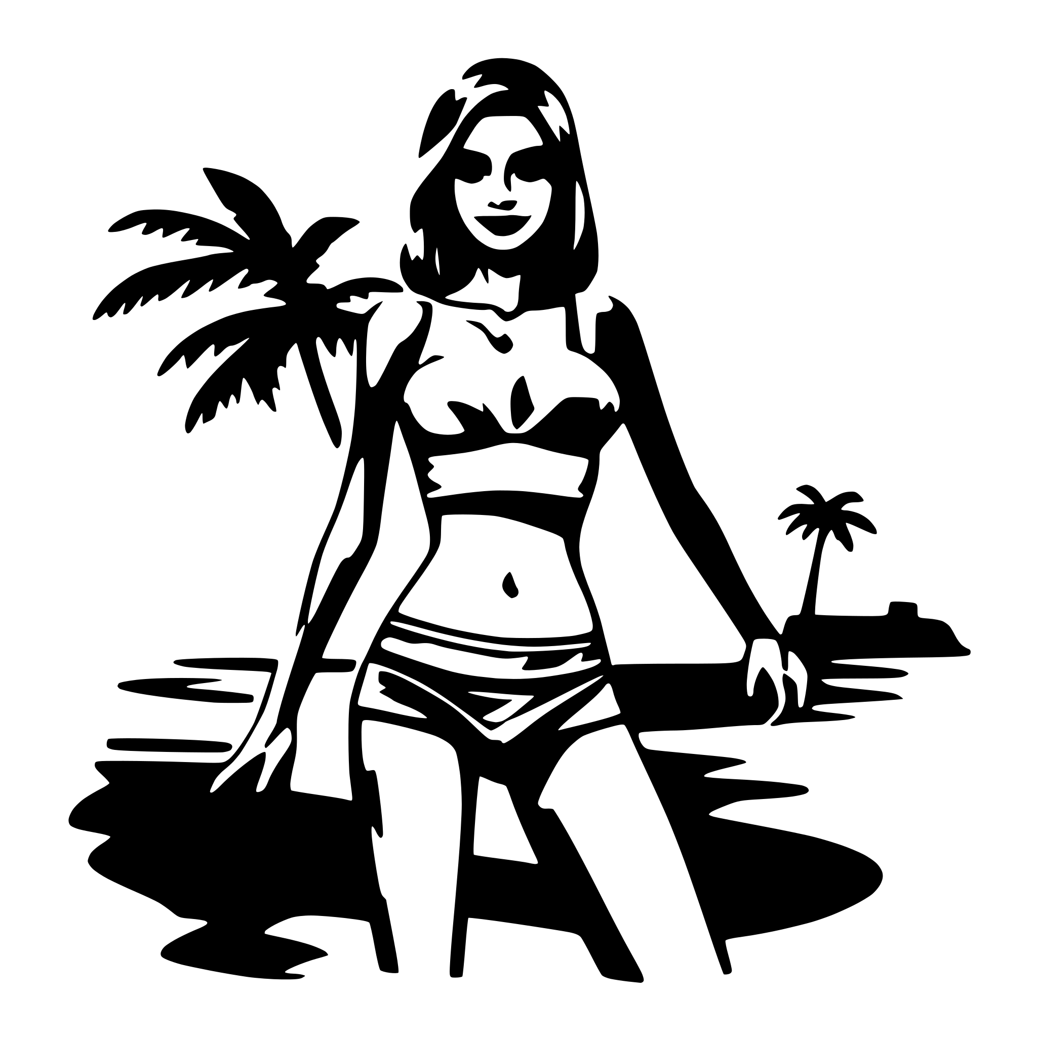AI-generated SVG of a bikini