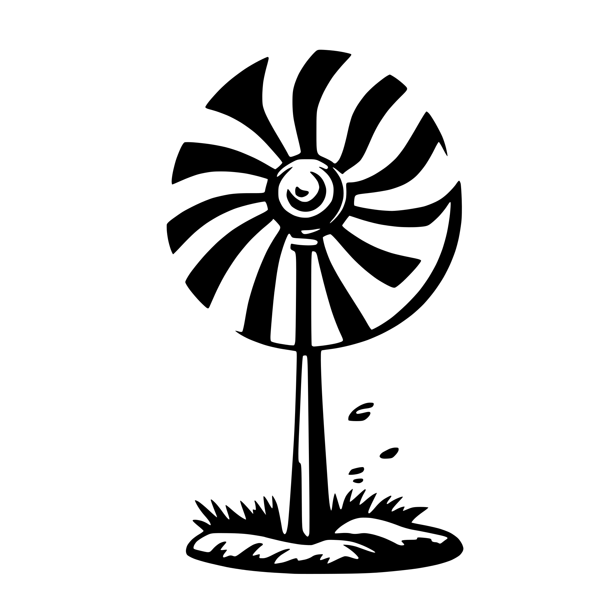 AI-generated SVG of 'wind coin'