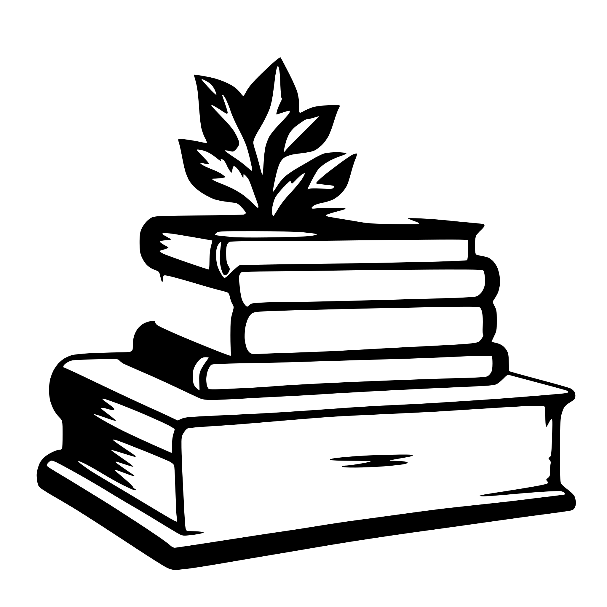 AI-generated SVG of a books