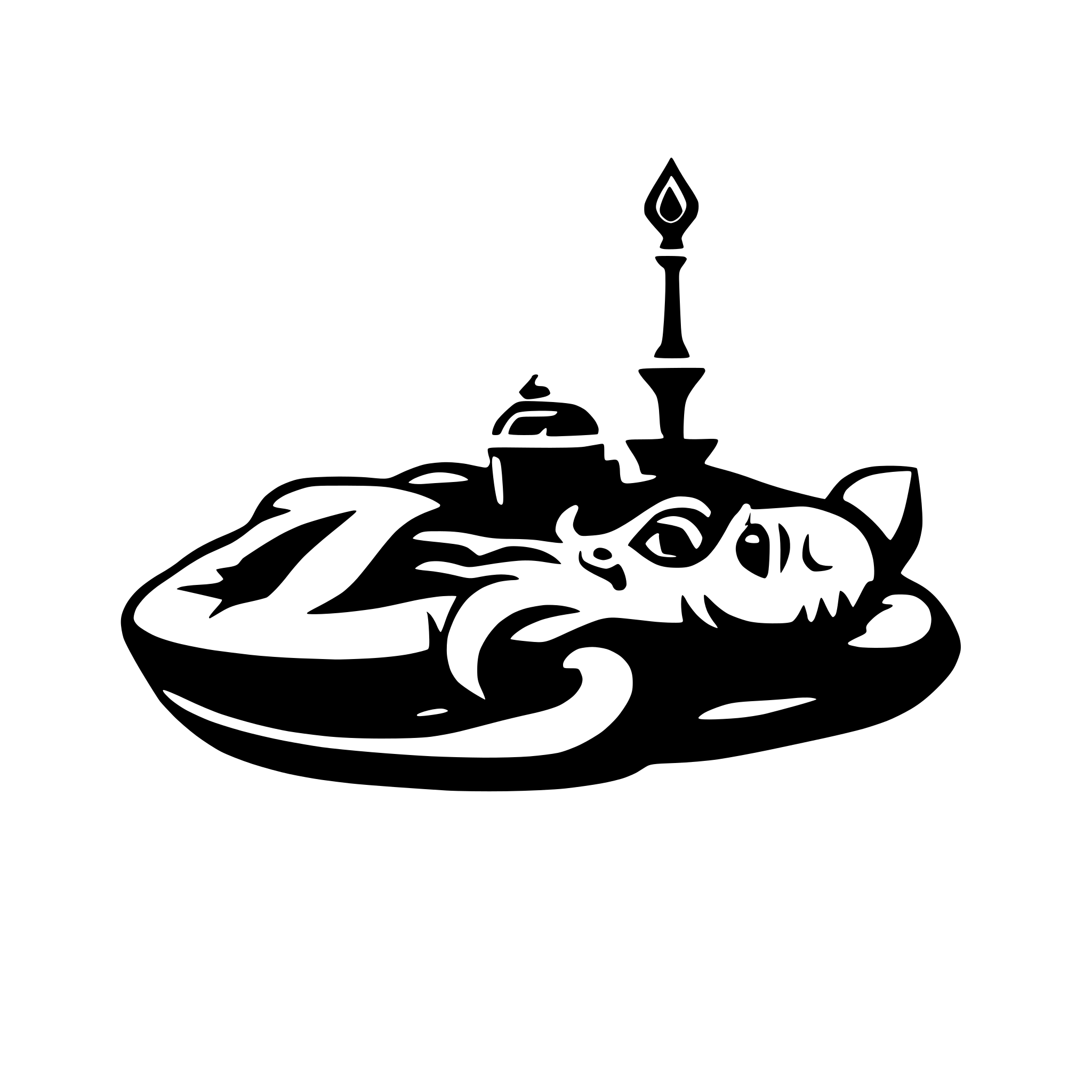 AI-generated SVG of 'Krishna with ganesh'