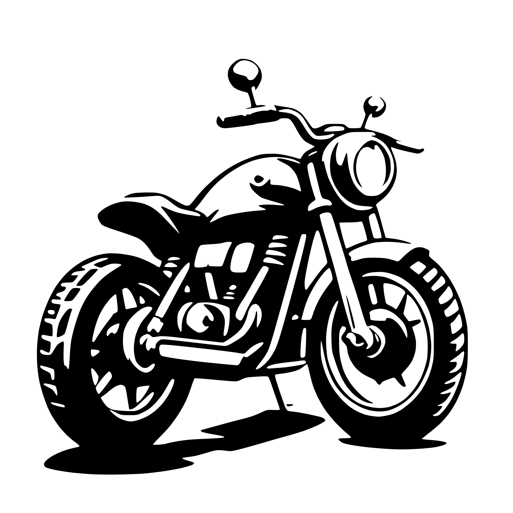 AI-generated SVG of 'moterbike'