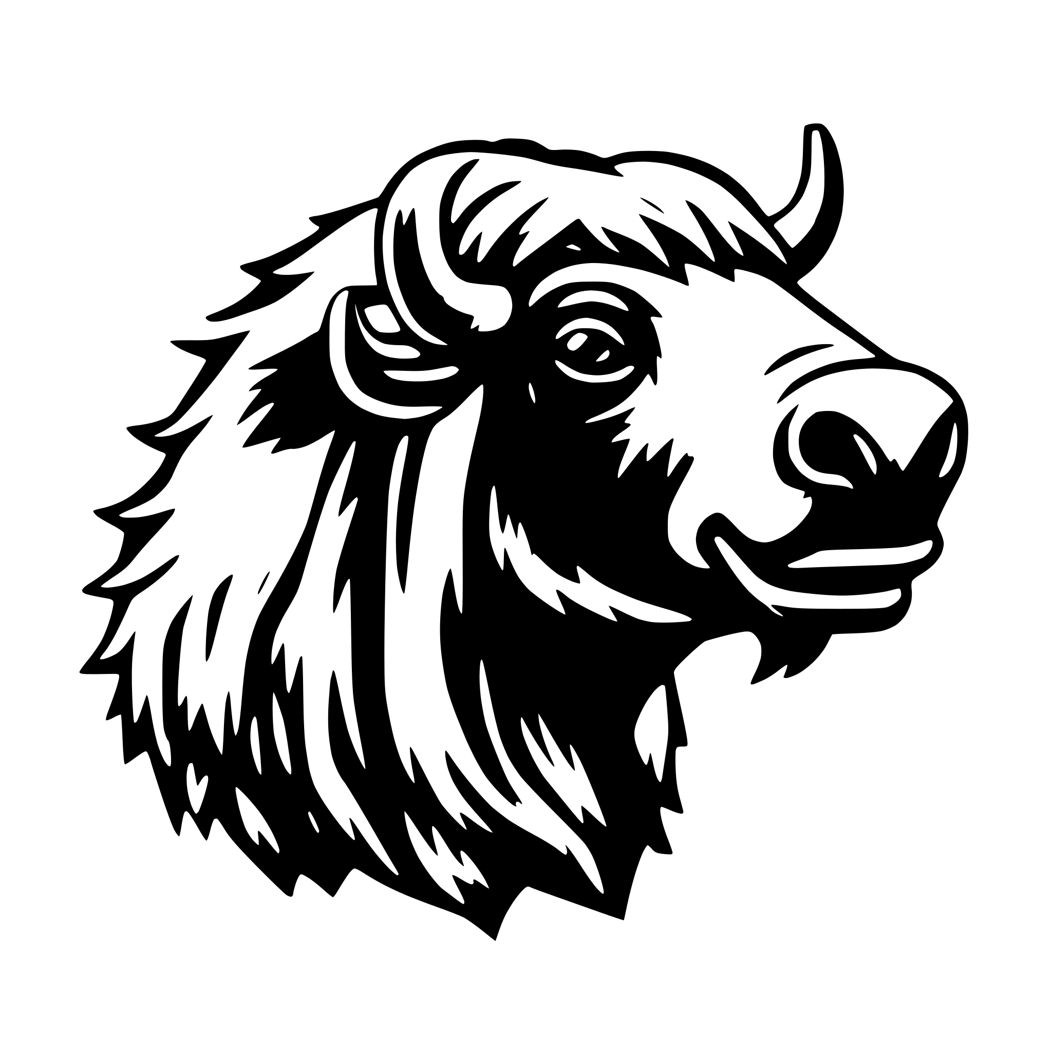 AI-generated SVG of 'yak speech bubble'