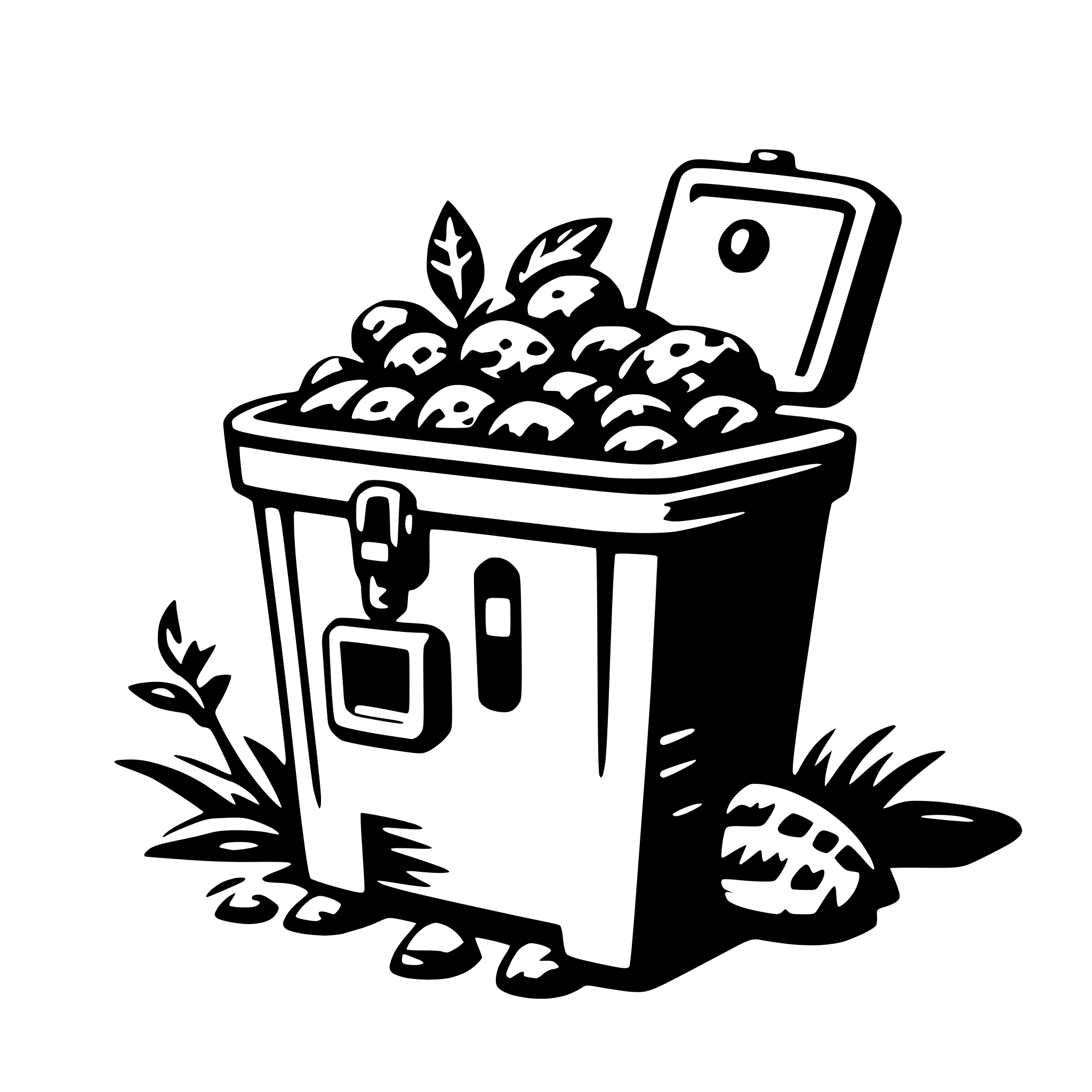 AI-generated SVG of a treasure hunt