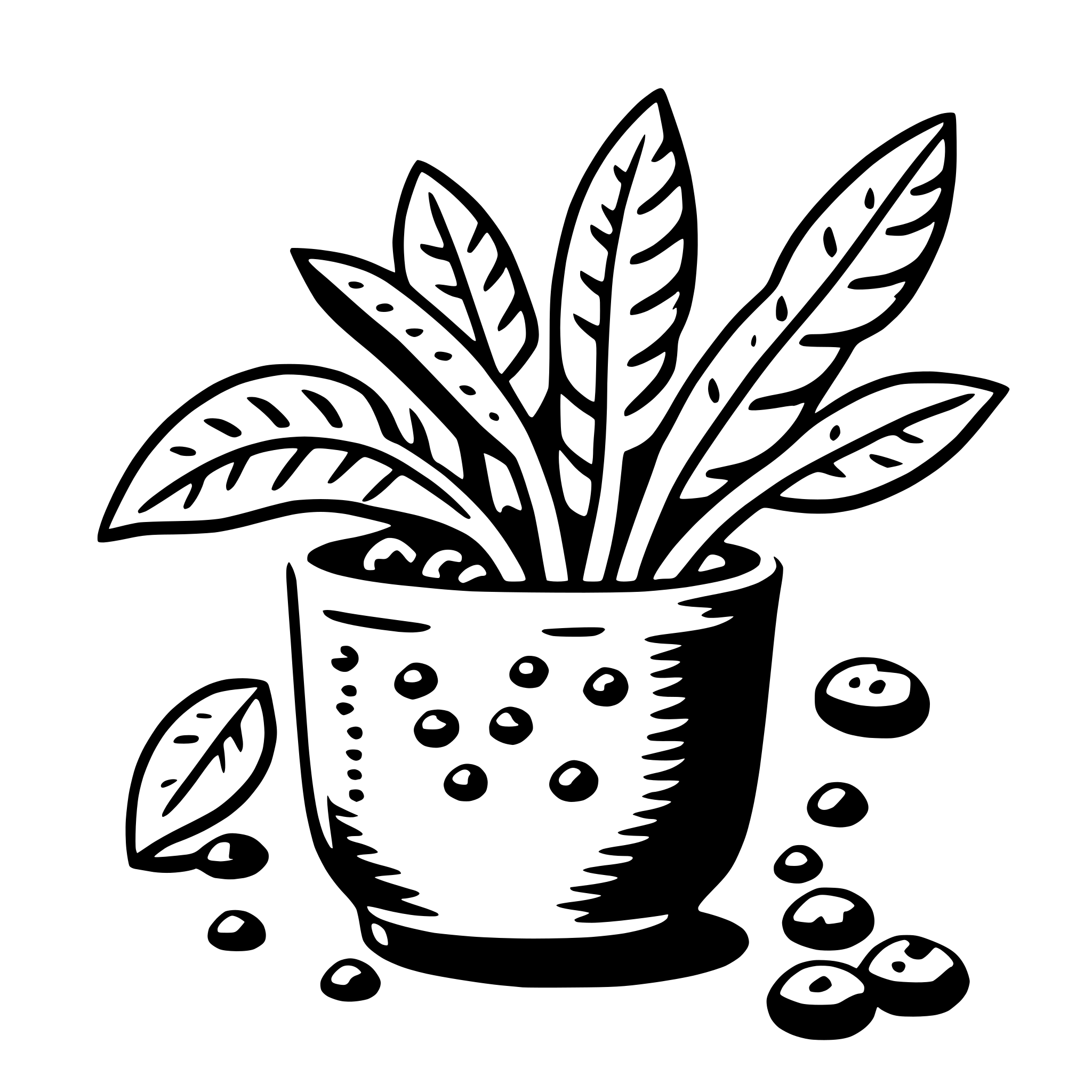 AI-generated SVG of 'quinoa'