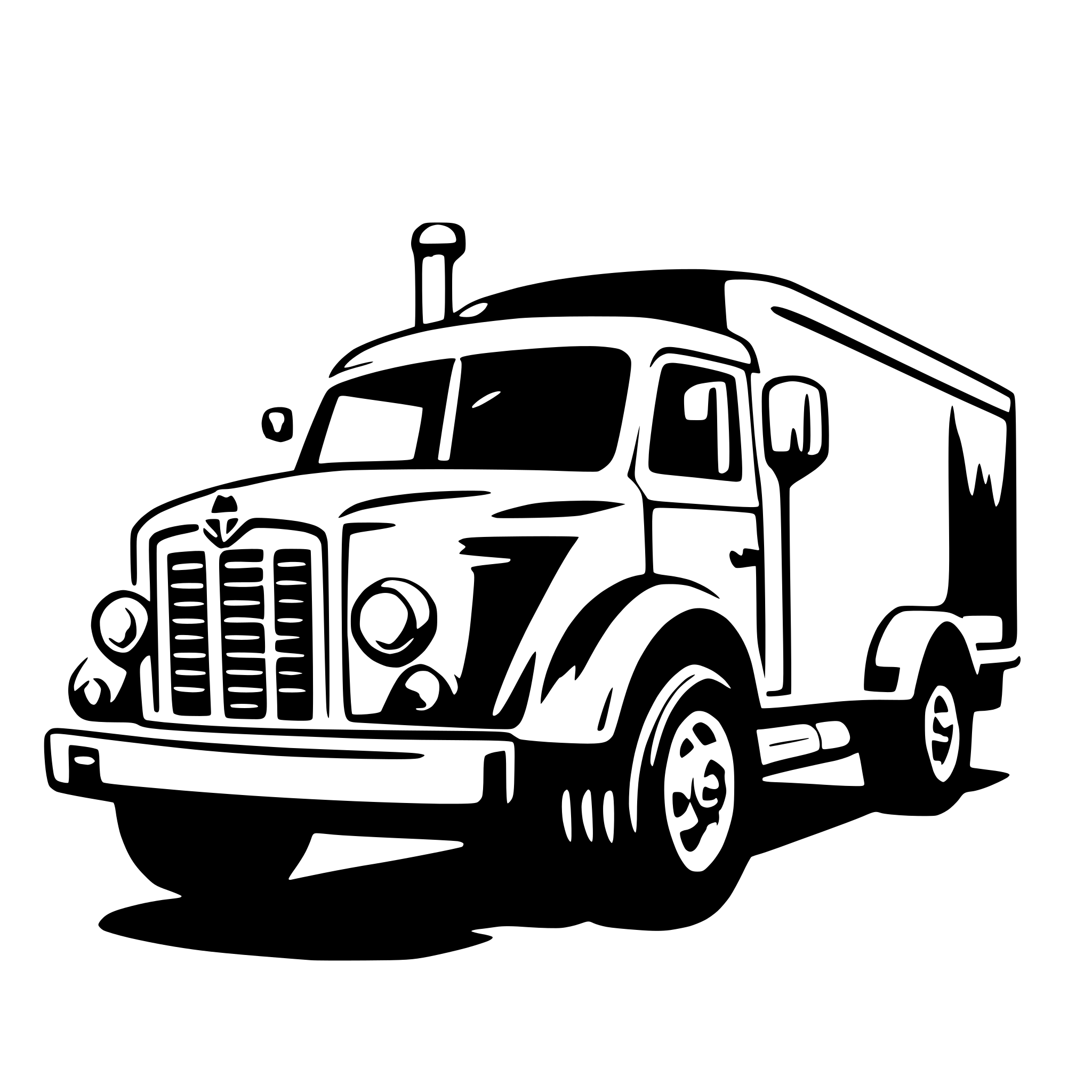 AI-generated SVG of 'truck'