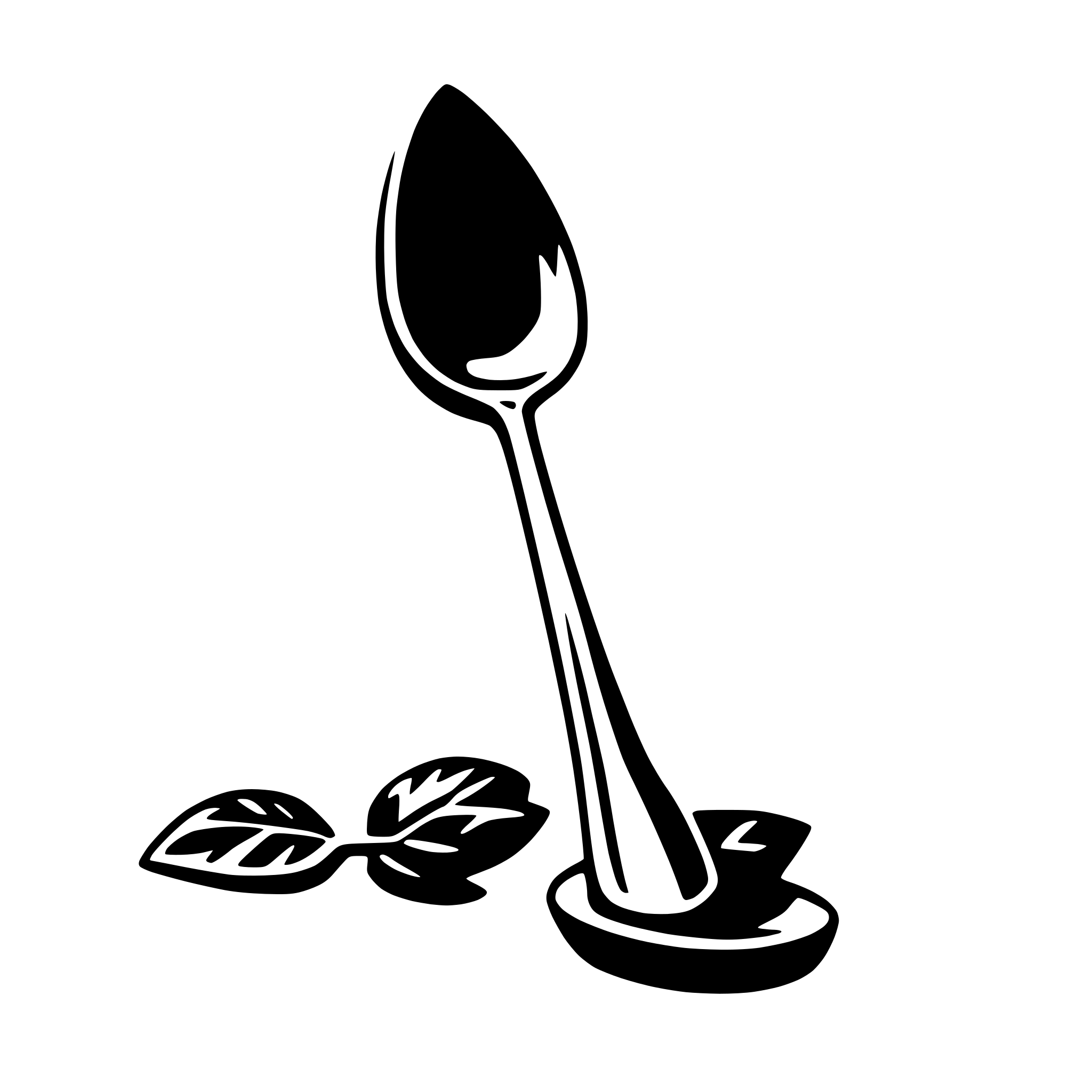 AI-generated SVG of a spoon