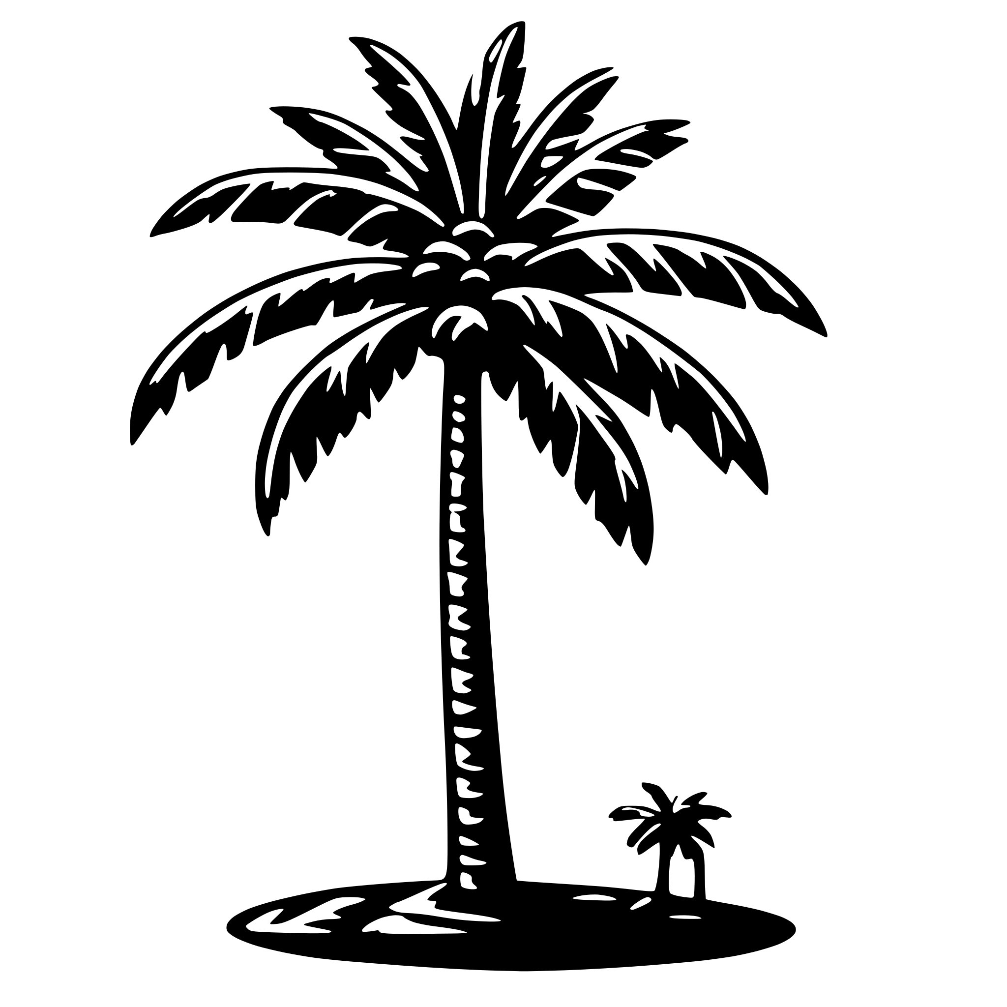 AI-generated SVG of 'palm tree from colombia'