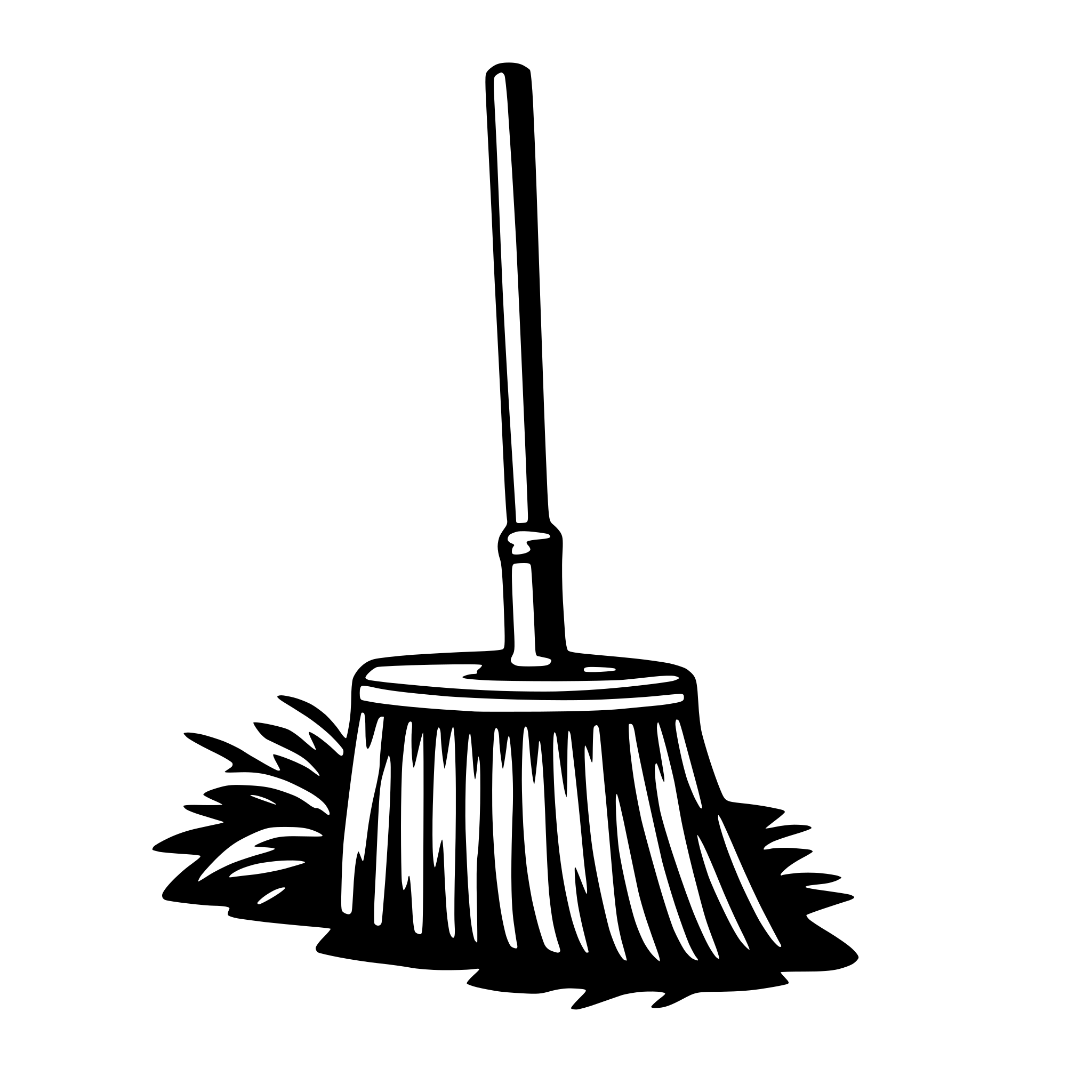 AI-generated SVG of a broom