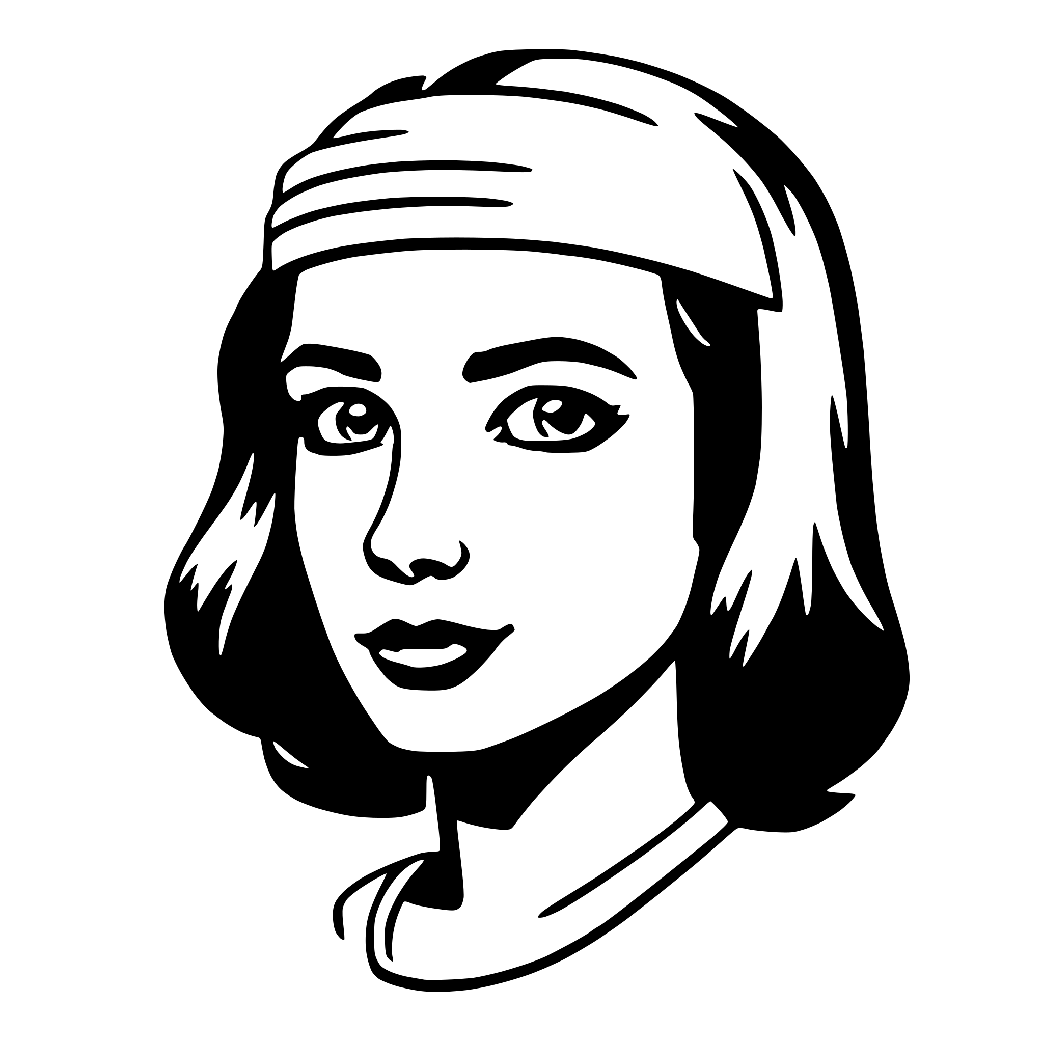 AI-generated SVG of a headband