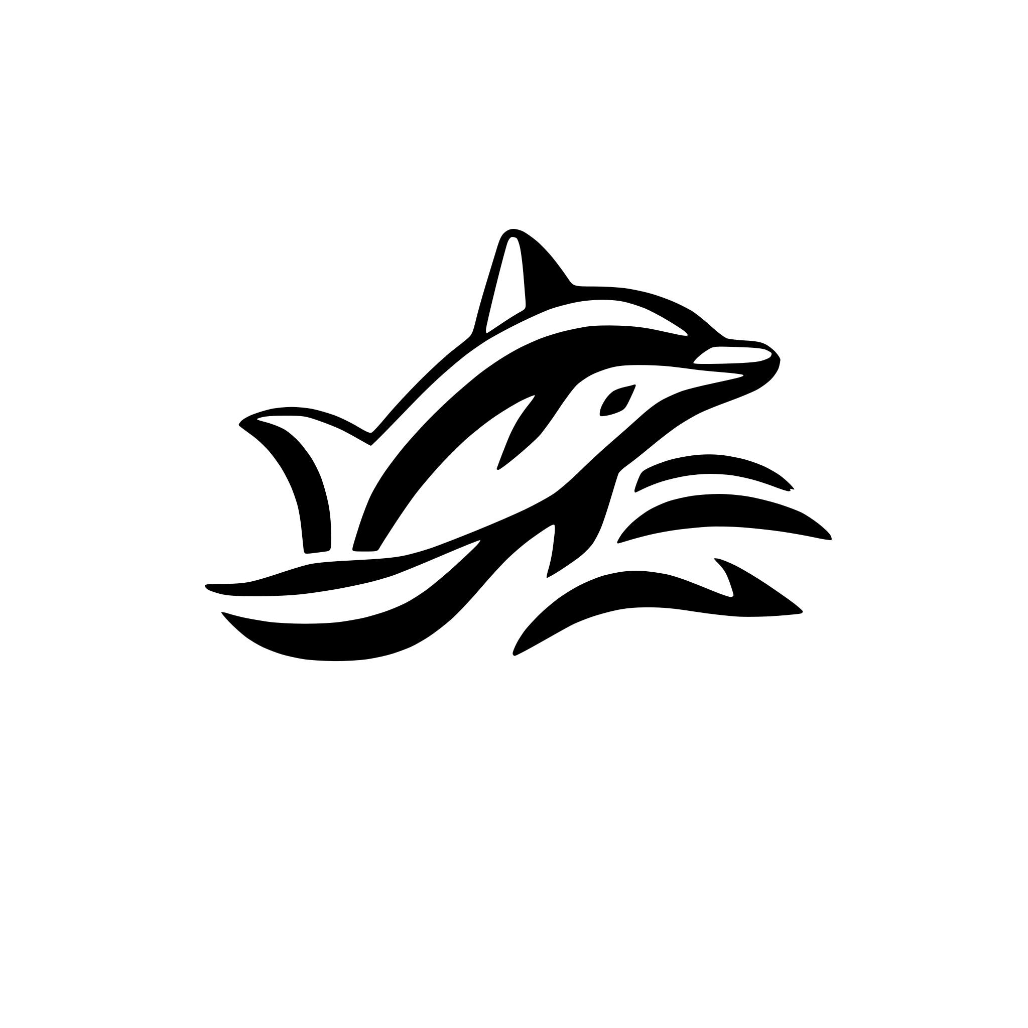 AI-generated SVG of a dolphin
