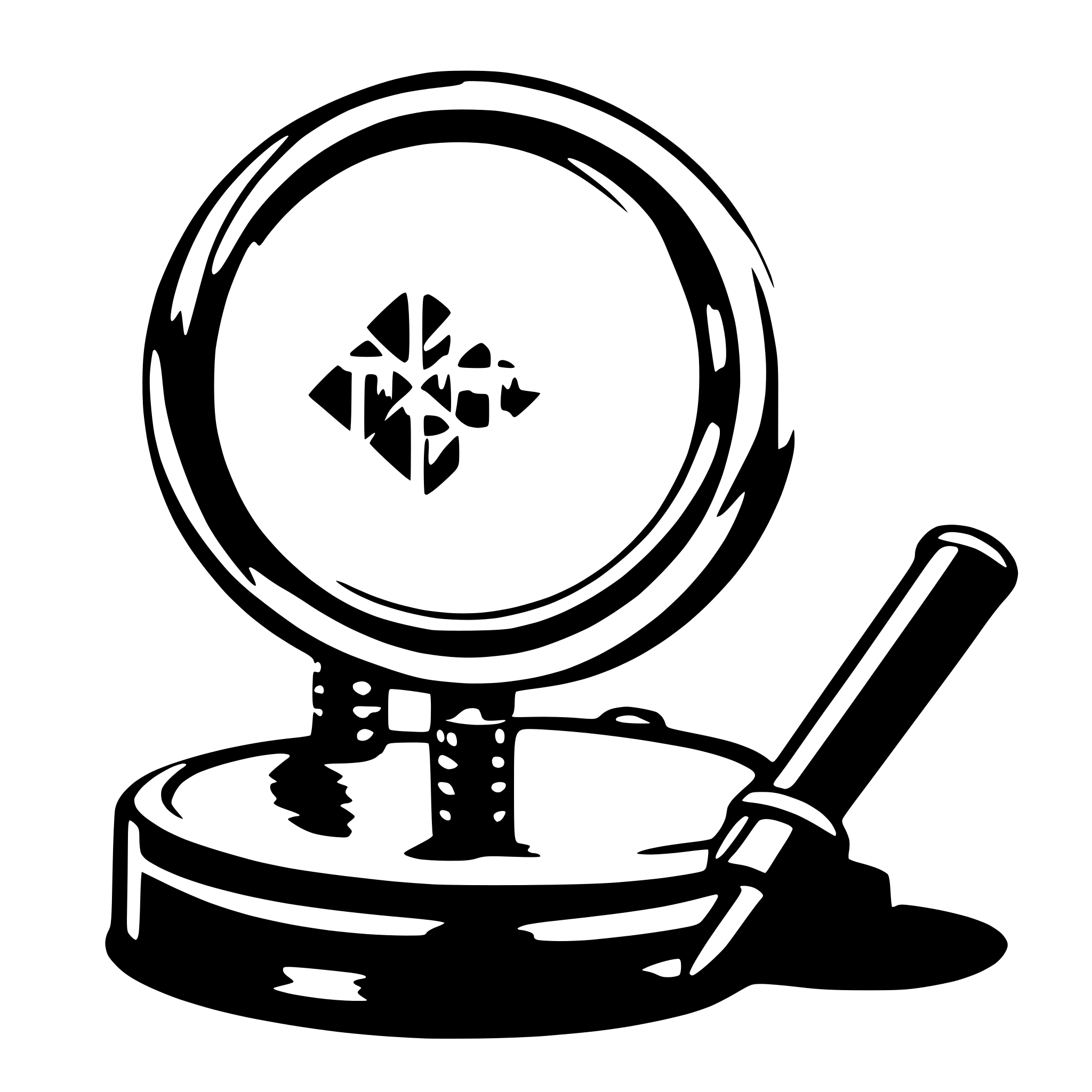 AI-generated SVG of a data nodes beeing inspected by a magnifying glass