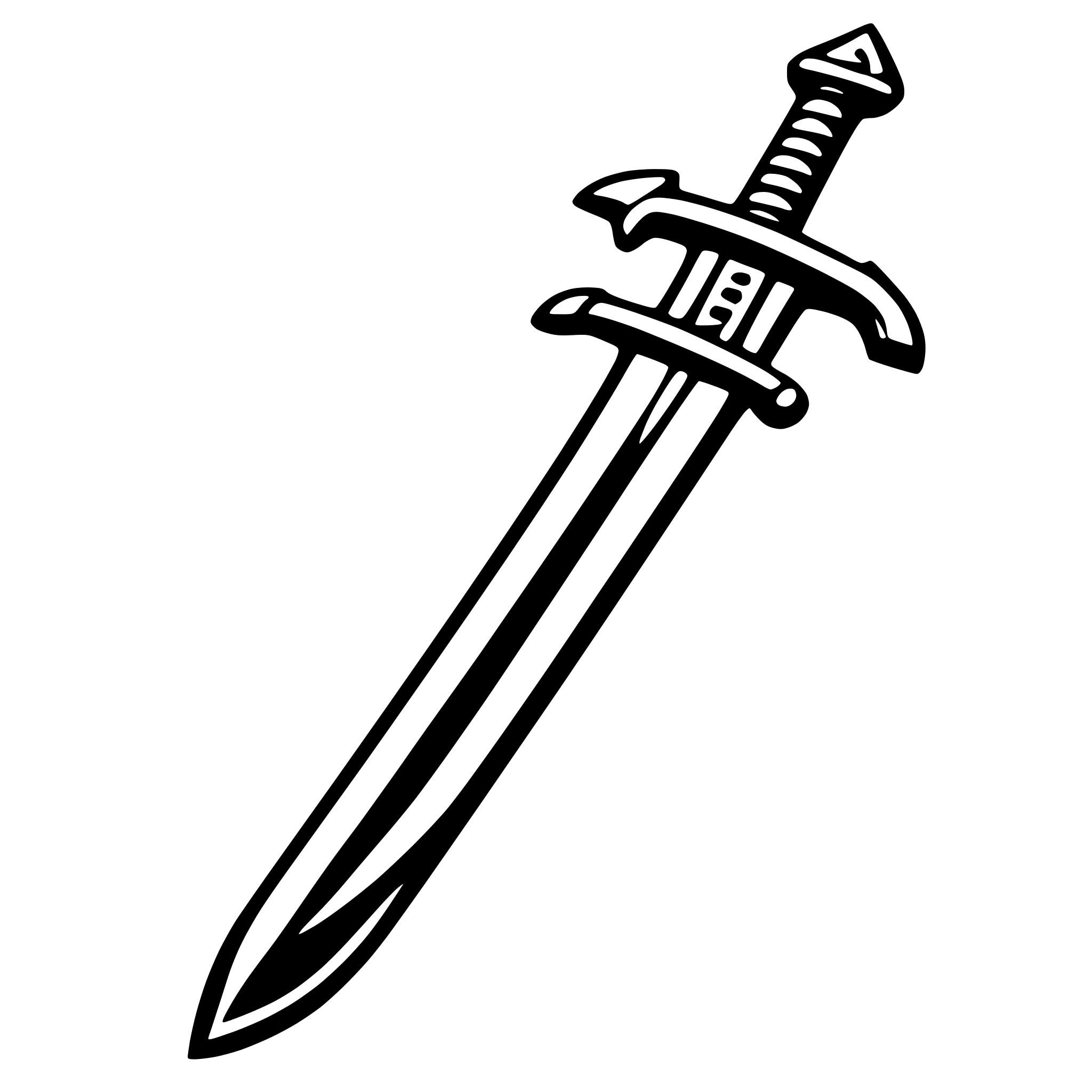 AI-generated SVG of a sword