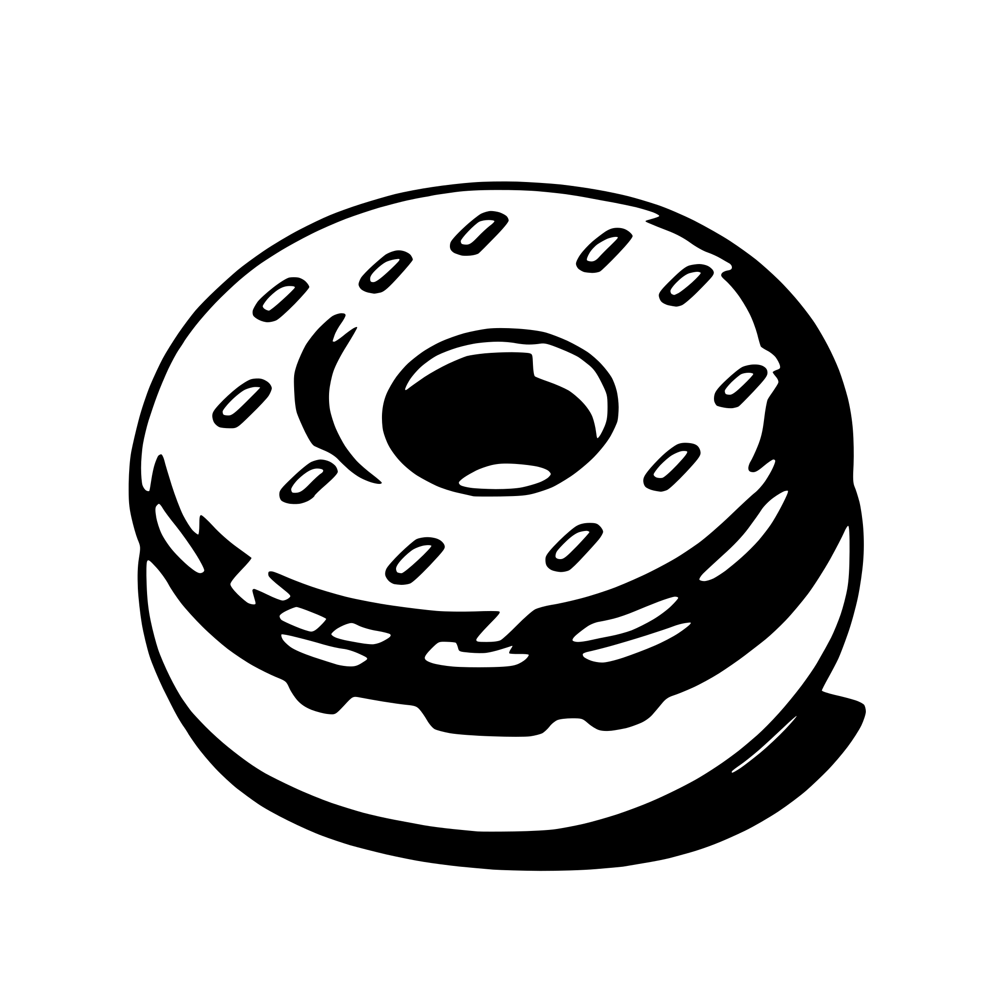 AI-generated SVG of a doughnut
