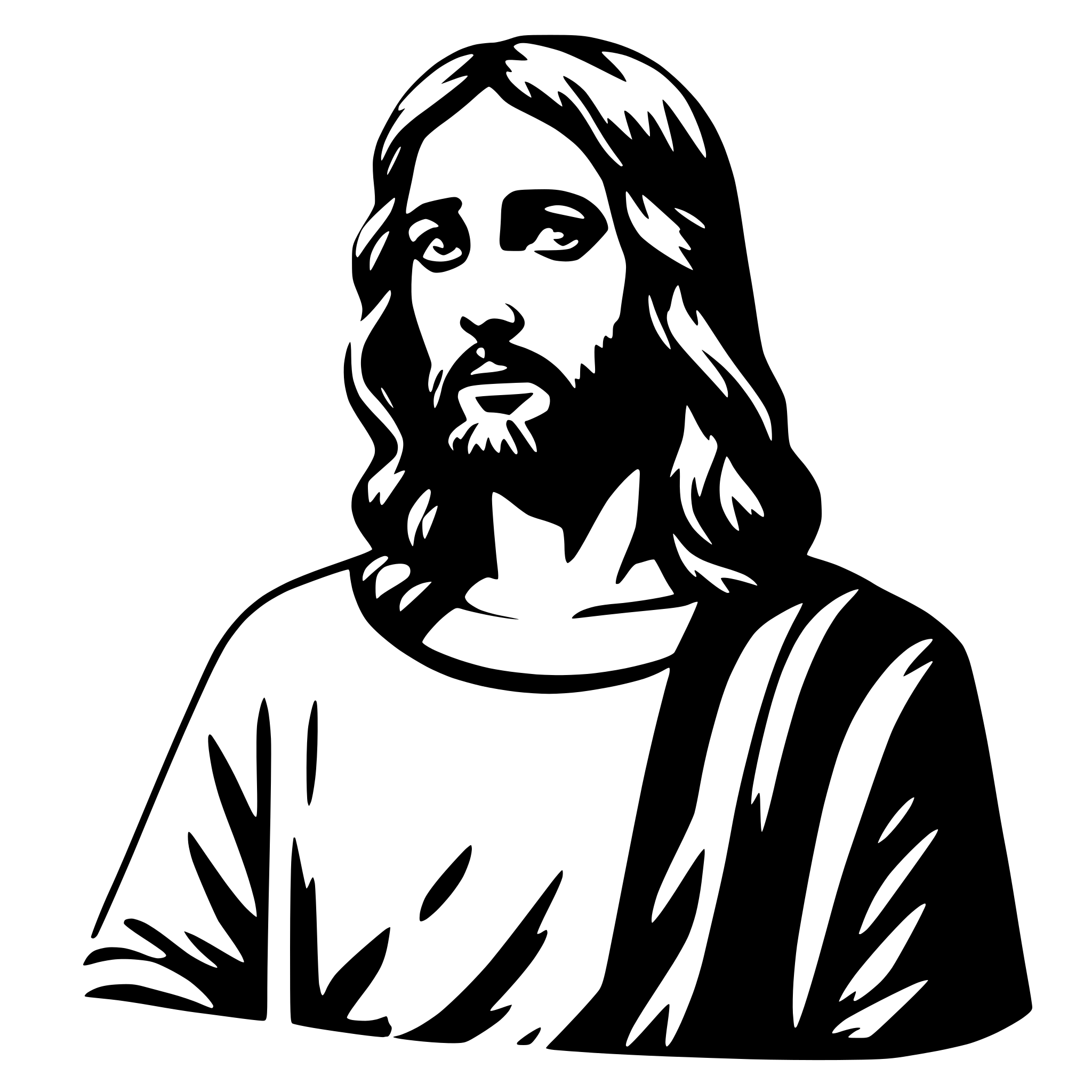 AI-generated SVG of 'jesus'