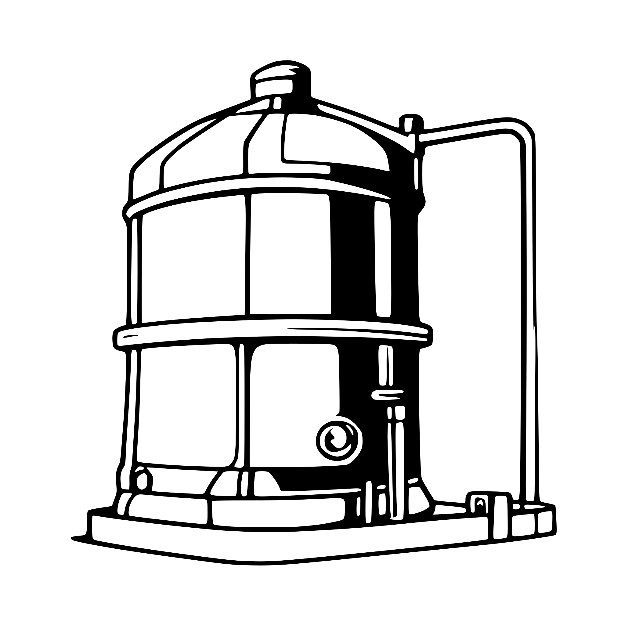 AI-generated SVG of a schematic drawing of a stirred tank reactor
