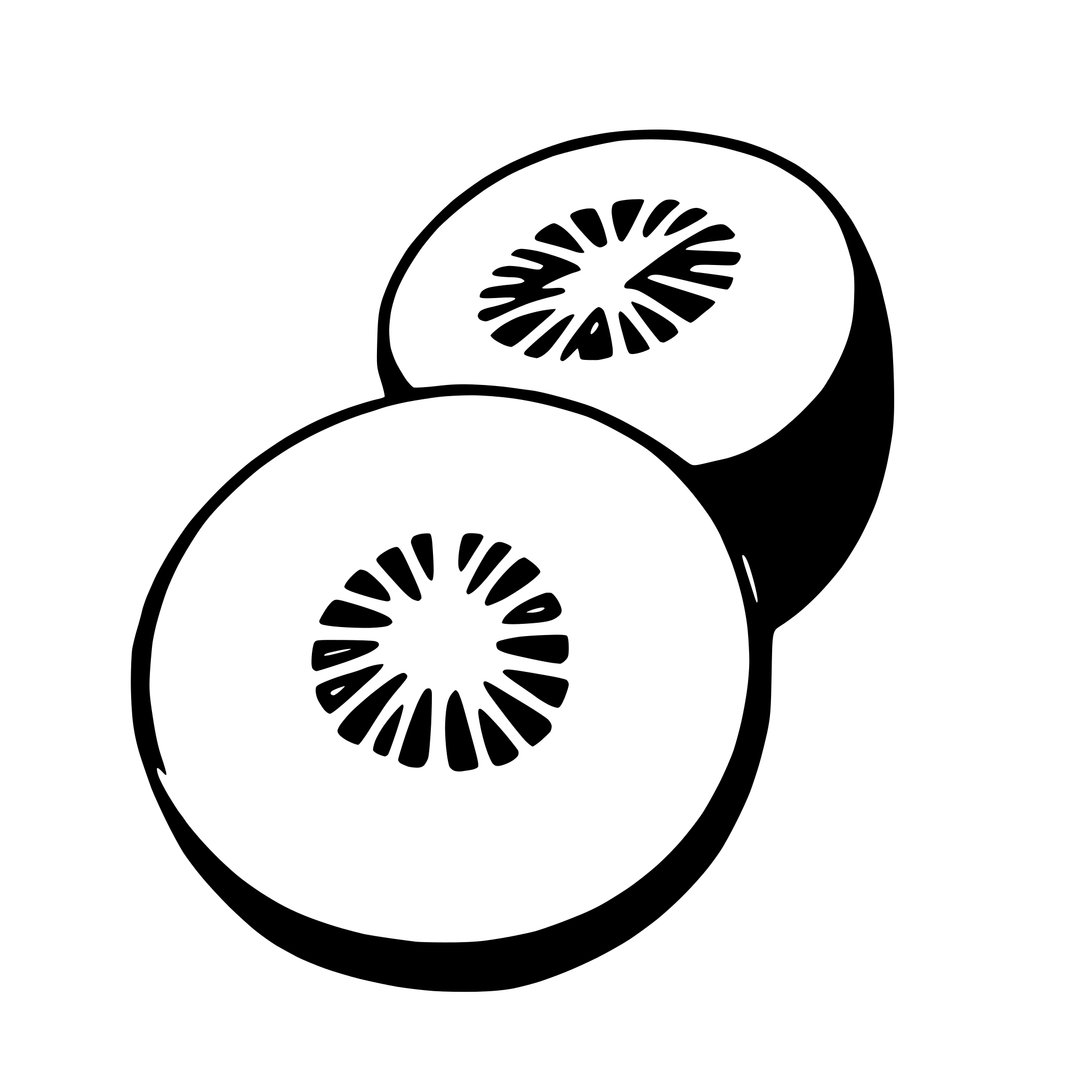 AI-generated SVG of 'kiwi'