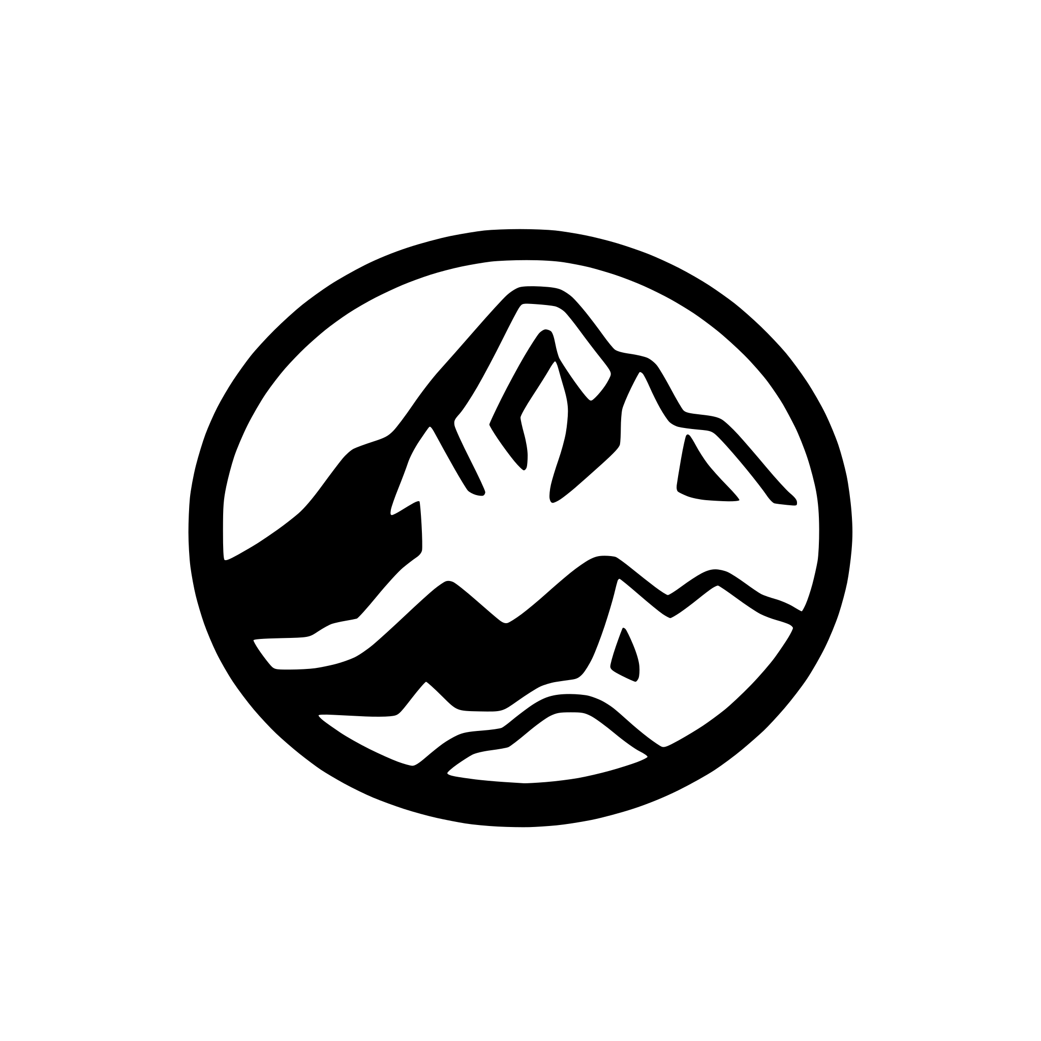 AI-generated SVG of 'mountains icon lined style'